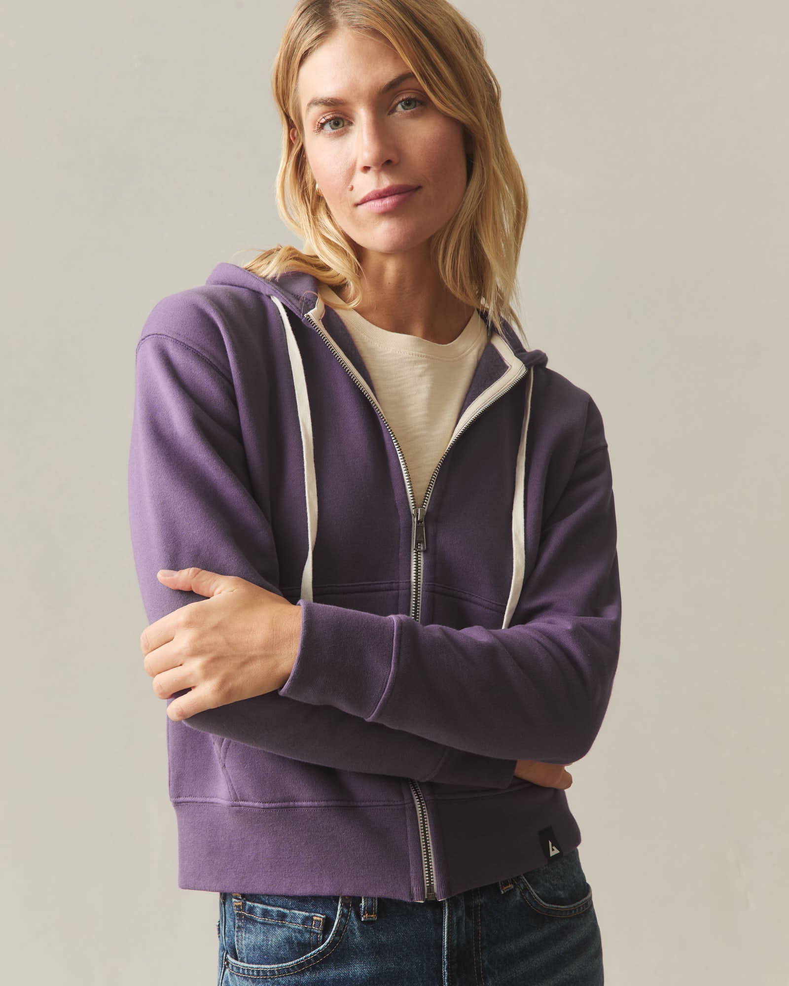 Women's Midweight Full Zip - Hortensia - Image 2