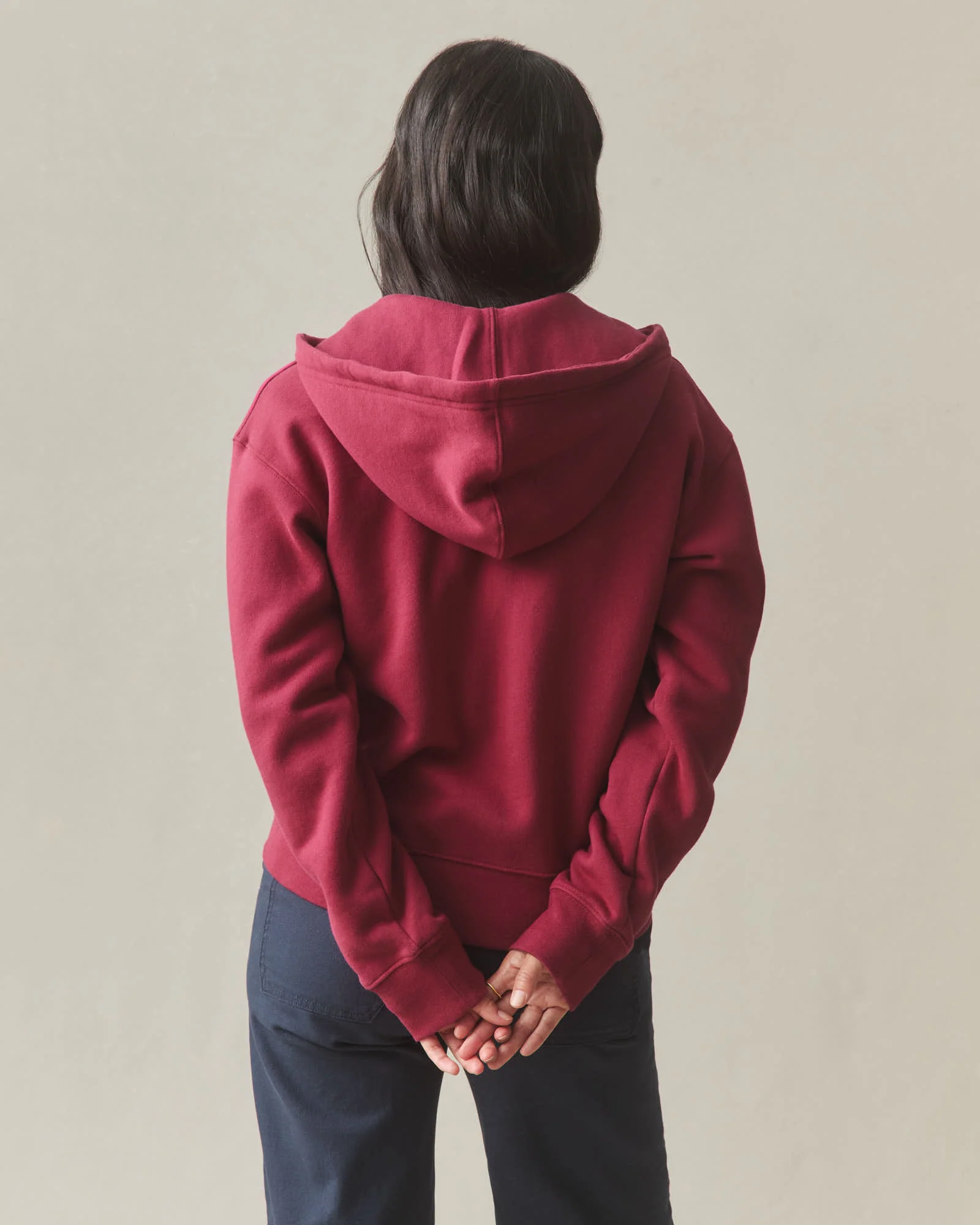 Women's Midweight Full Zip - Pomegranate - Image 4