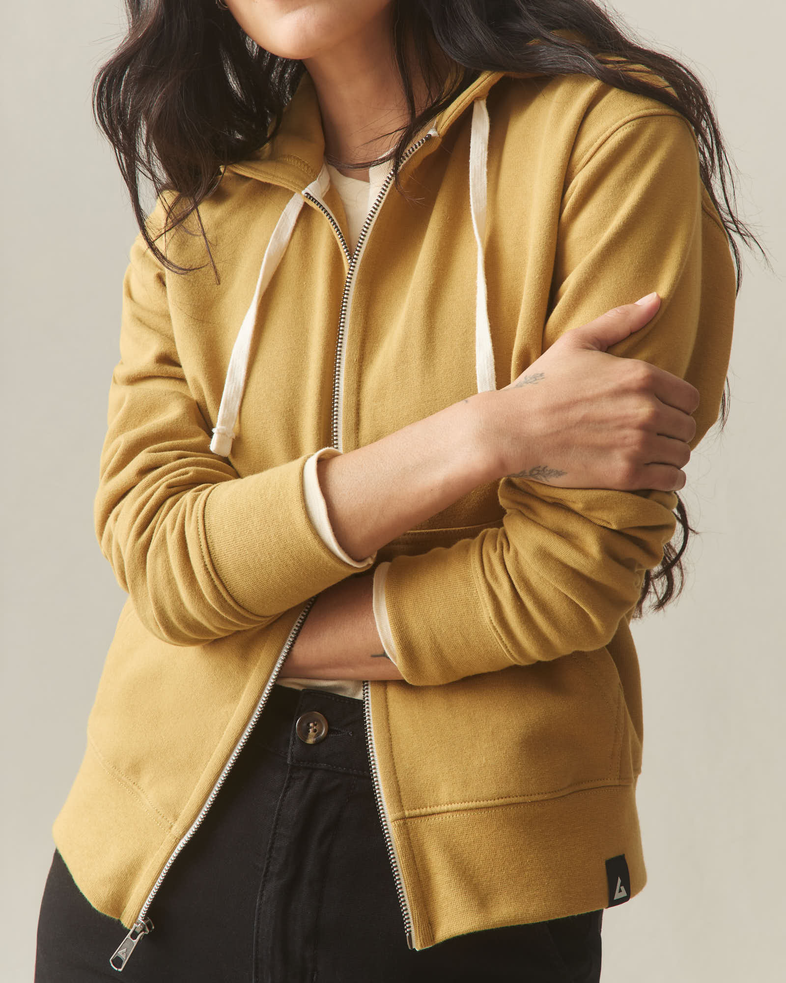Women's Midweight Full Zip - Sand Dune - Image 5