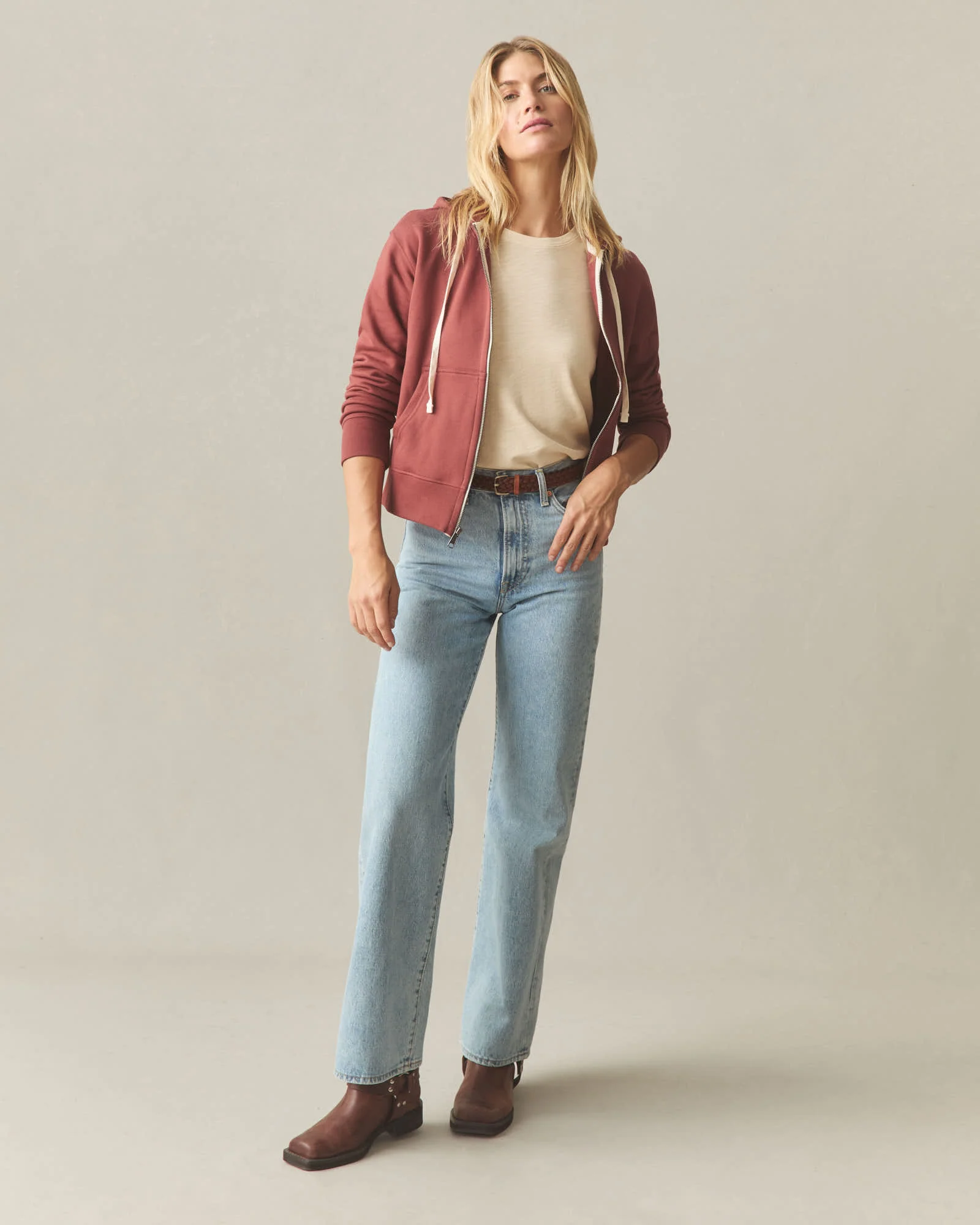 Women's Midweight Full Zip - Spiced Apple - Image 5