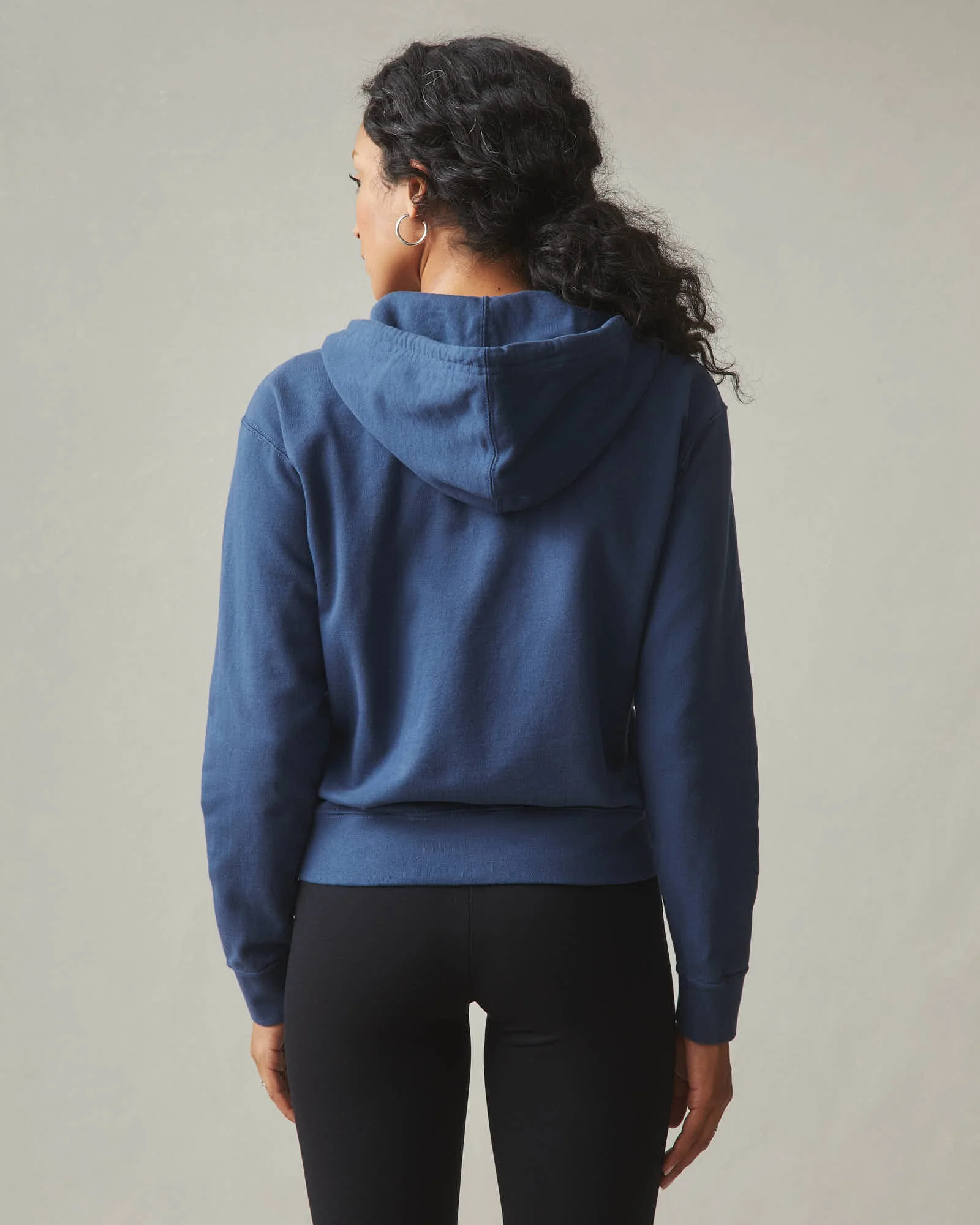 Women's Midweight Full Zip - Varsity Blue - Image 4