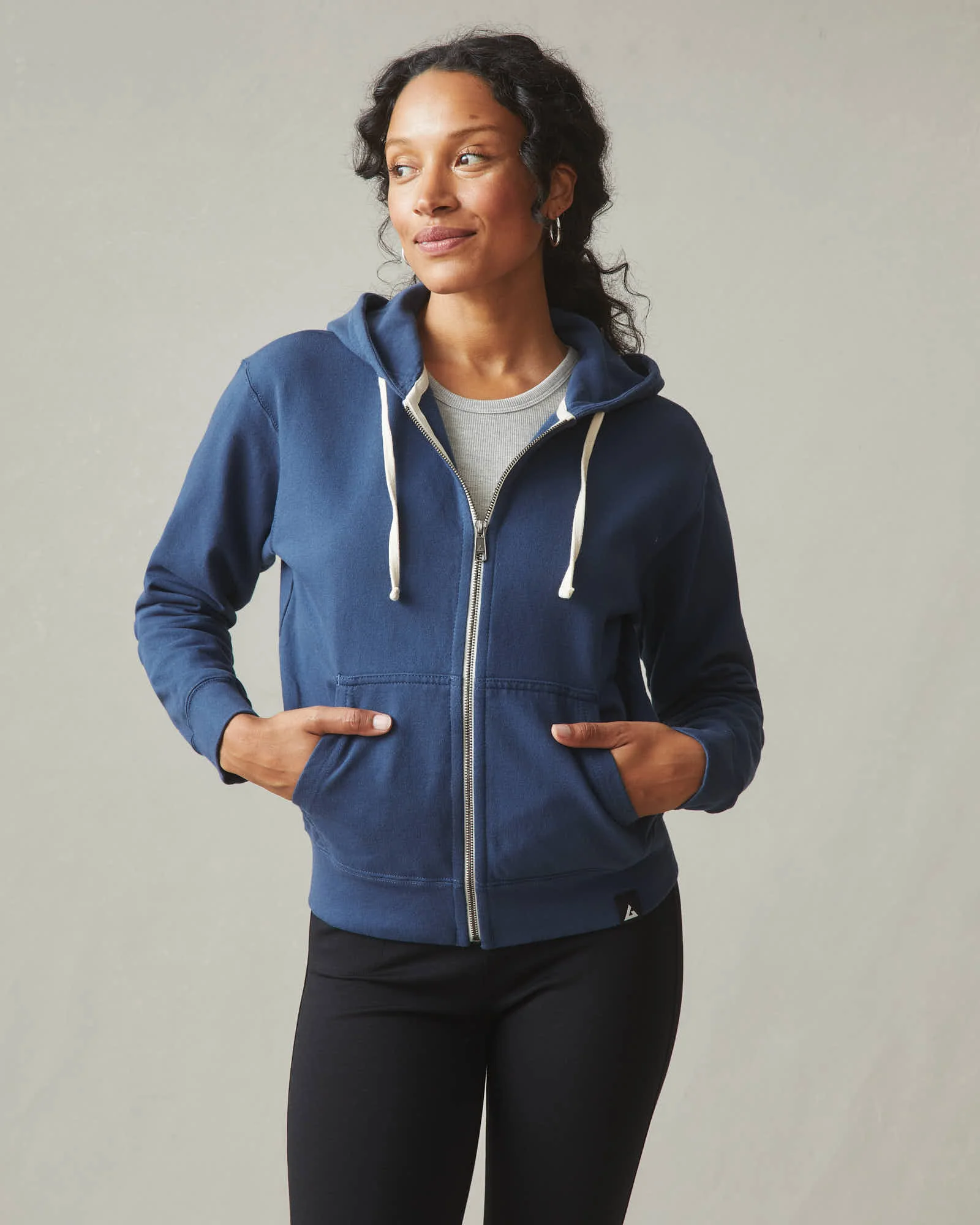 Women's Midweight Full Zip - Varsity Blue - Image 5