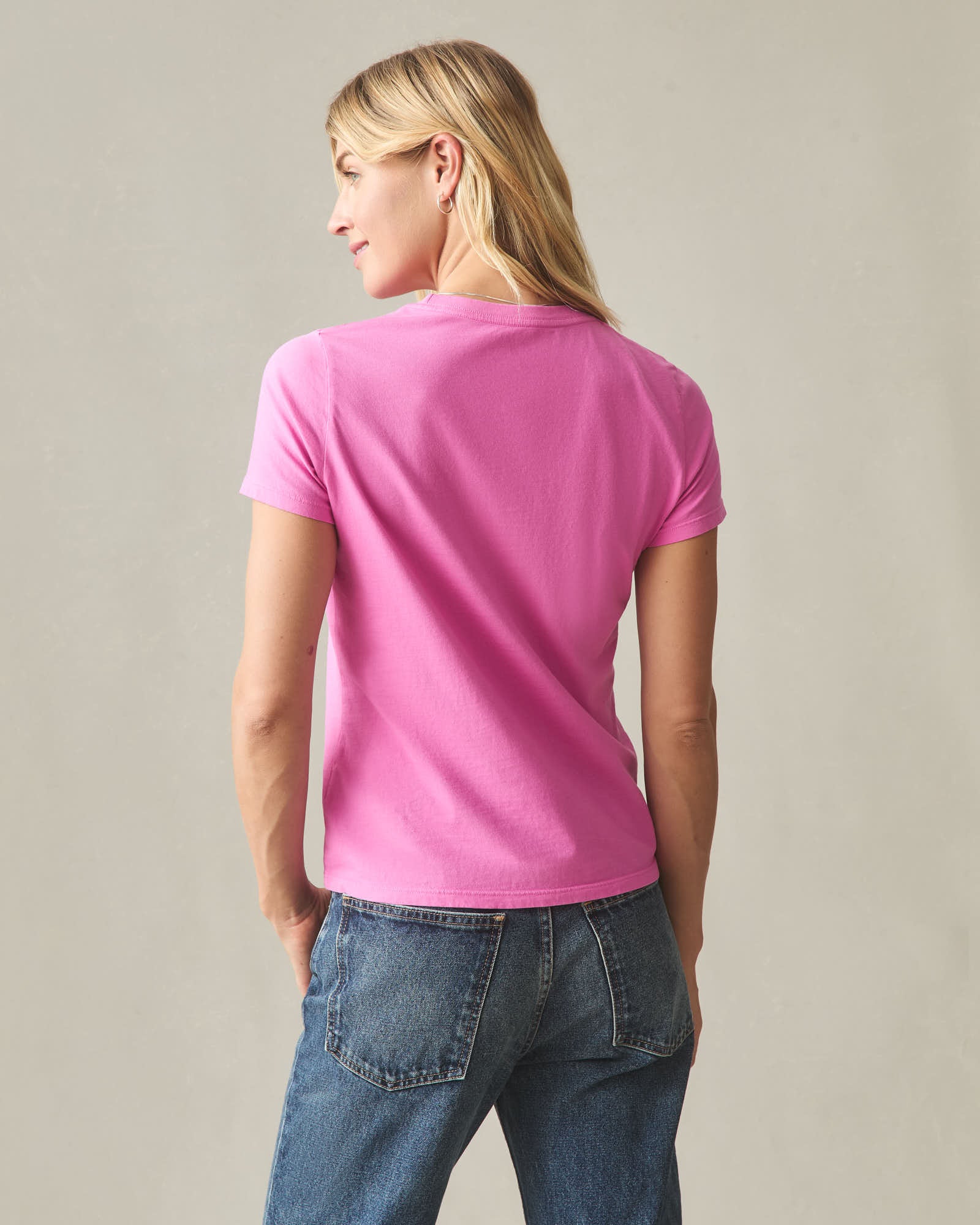 Women's Classic Cotton Crew Tee - Fiji Flower - Image 3