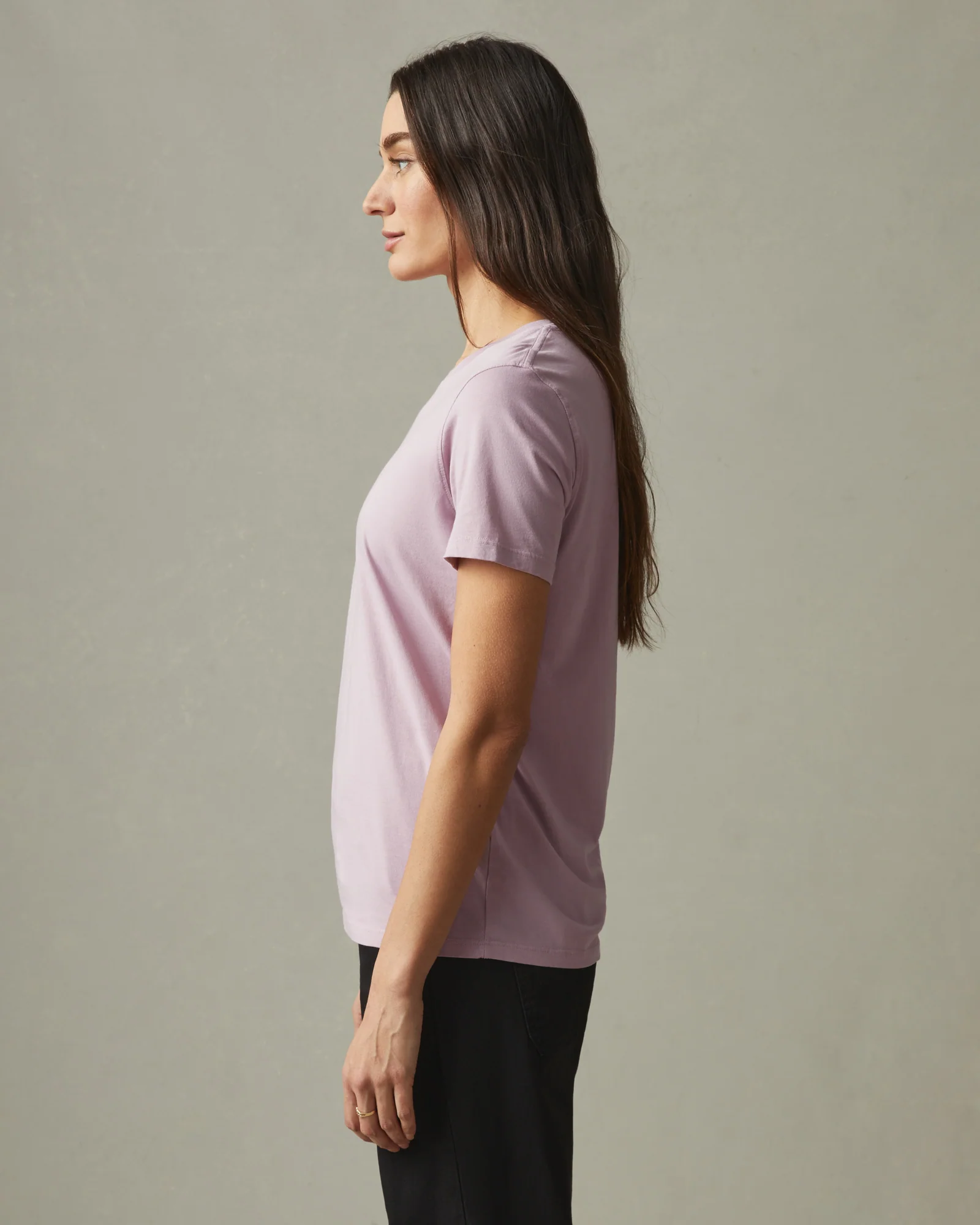 Women's Classic Cotton Crew Tee - Keepsake Lilac - Image 2