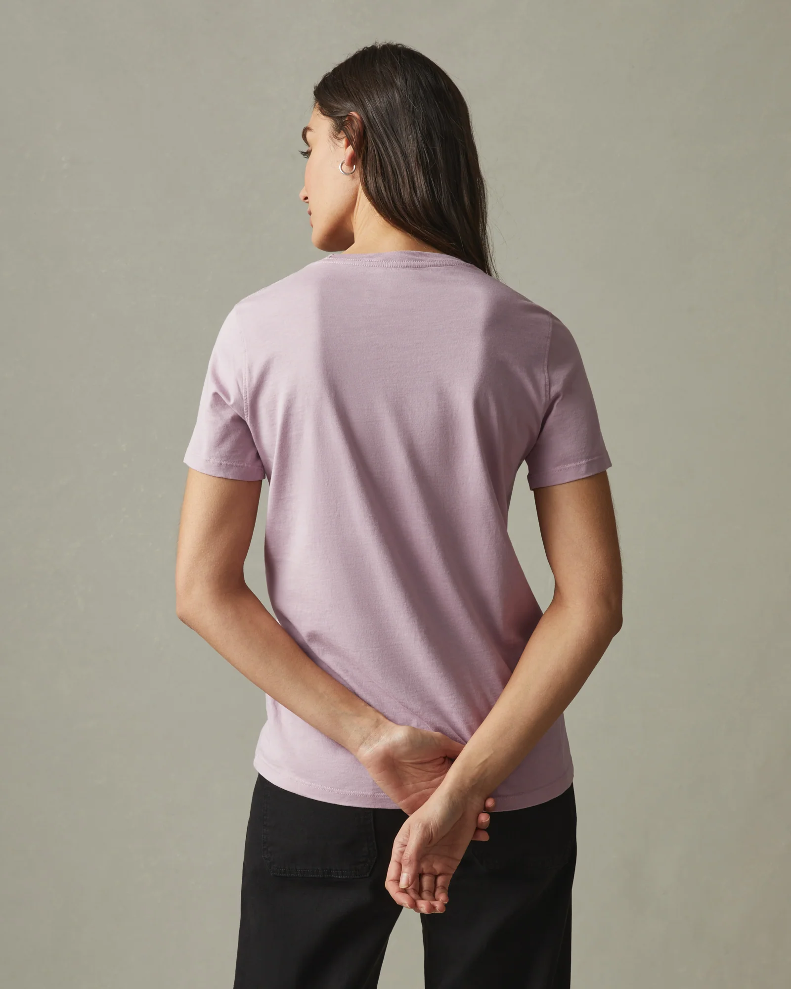 Women's Classic Cotton Crew Tee - Keepsake Lilac - Image 3