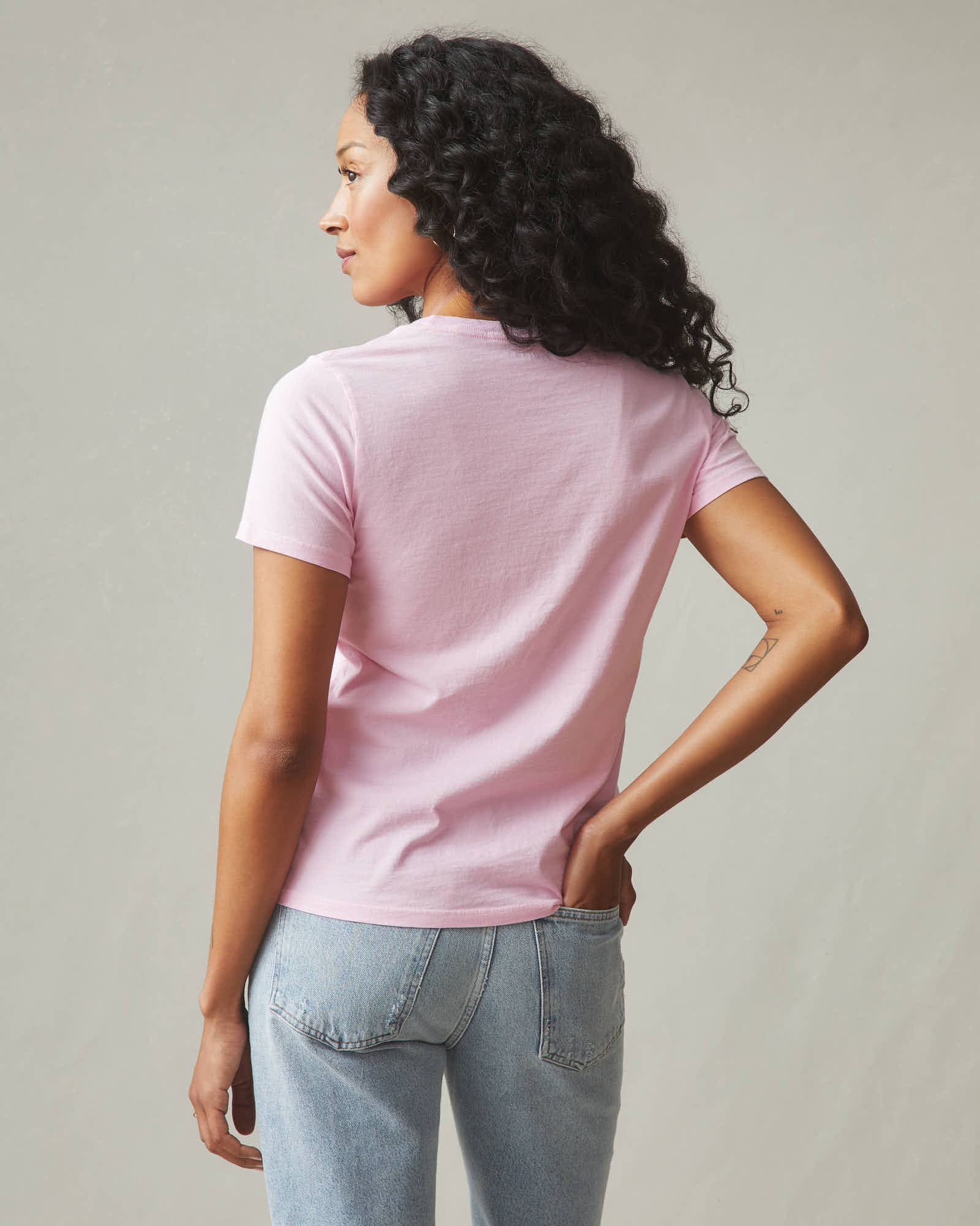 Women's Classic Cotton Crew Tee - Lilac Sachet - Image 3