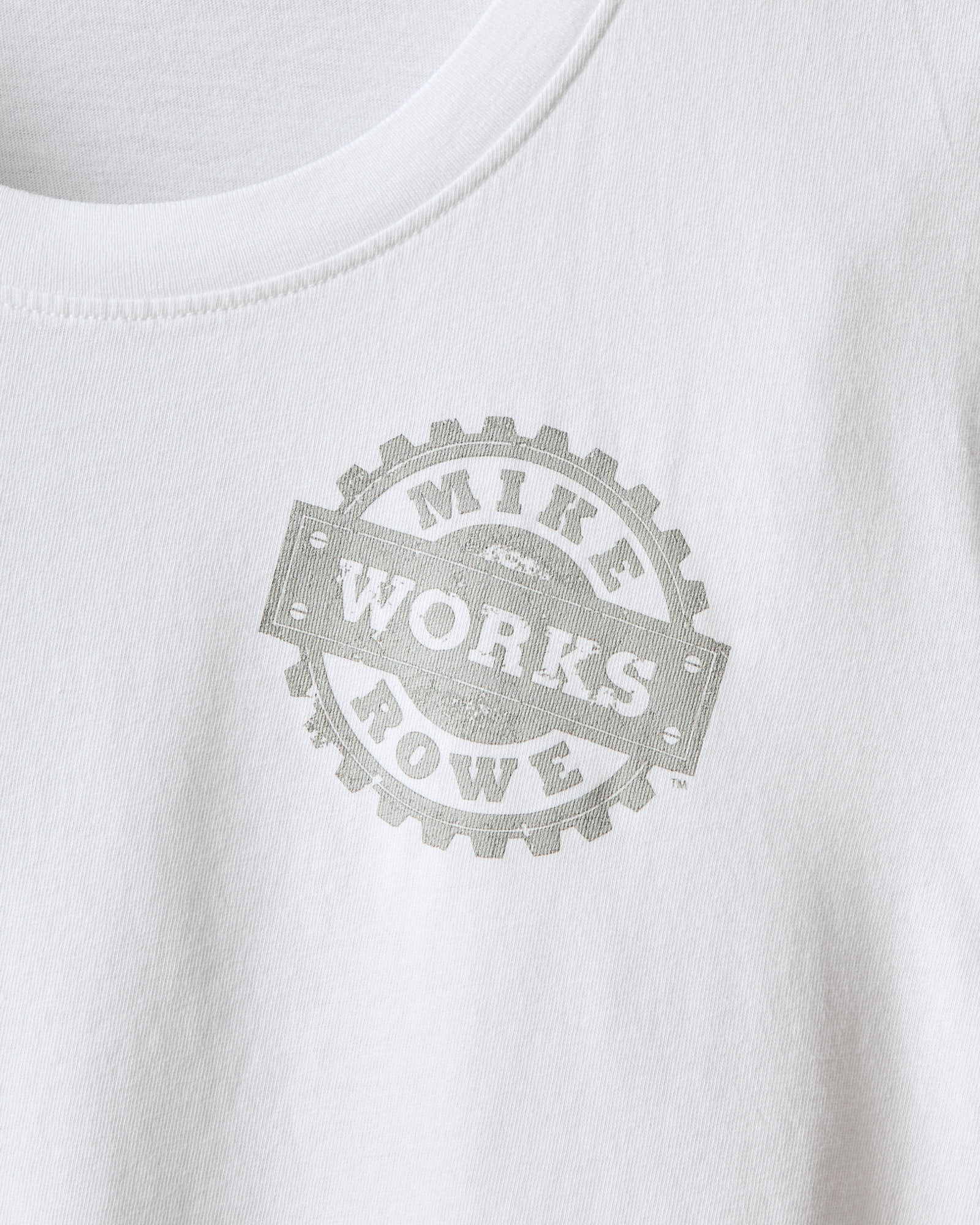 Women's Classic Cotton Crew Tee Mike Rowe - White - Image 2