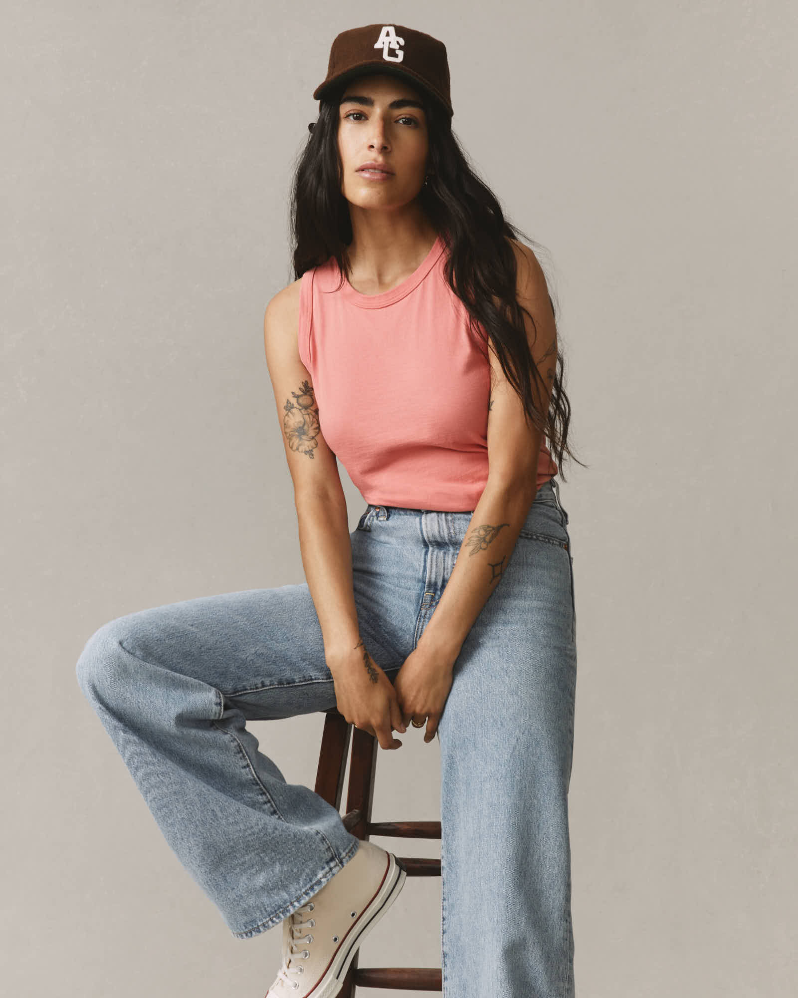 Women's Classic Cotton Muscle Tank - Pink Mauve - Image 6