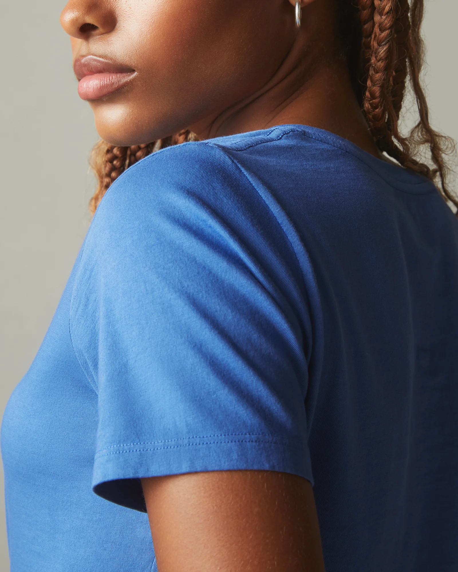 Women's Classic Cotton V-Neck Tee - Novean Navy - Image 3