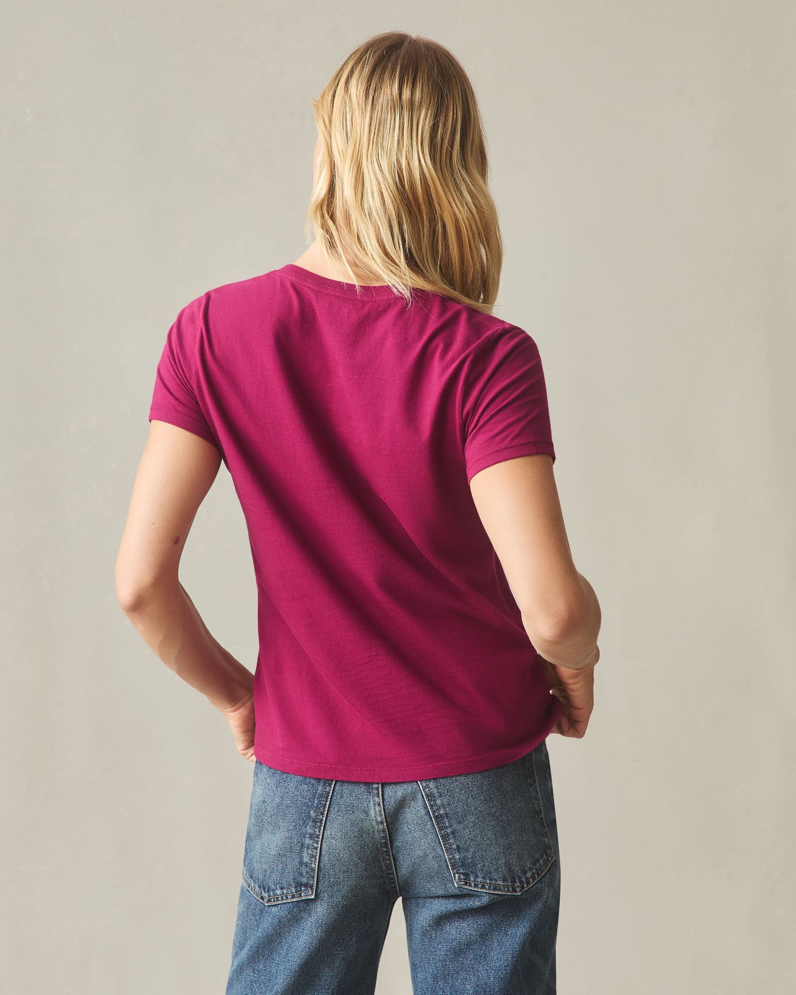 Women's Classic Cotton V-Neck Tee - Cherries Jubilee - Image 2
