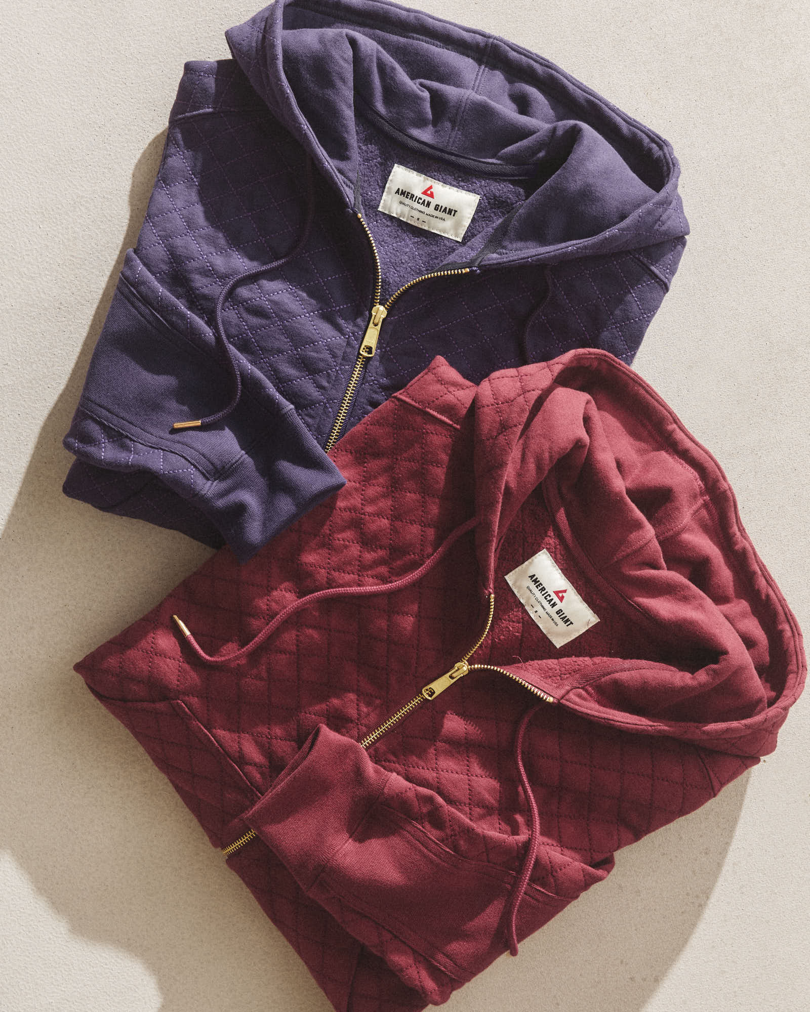 Women's Diamond Stitch Classic Full Zip - Pomegranate - Image 6