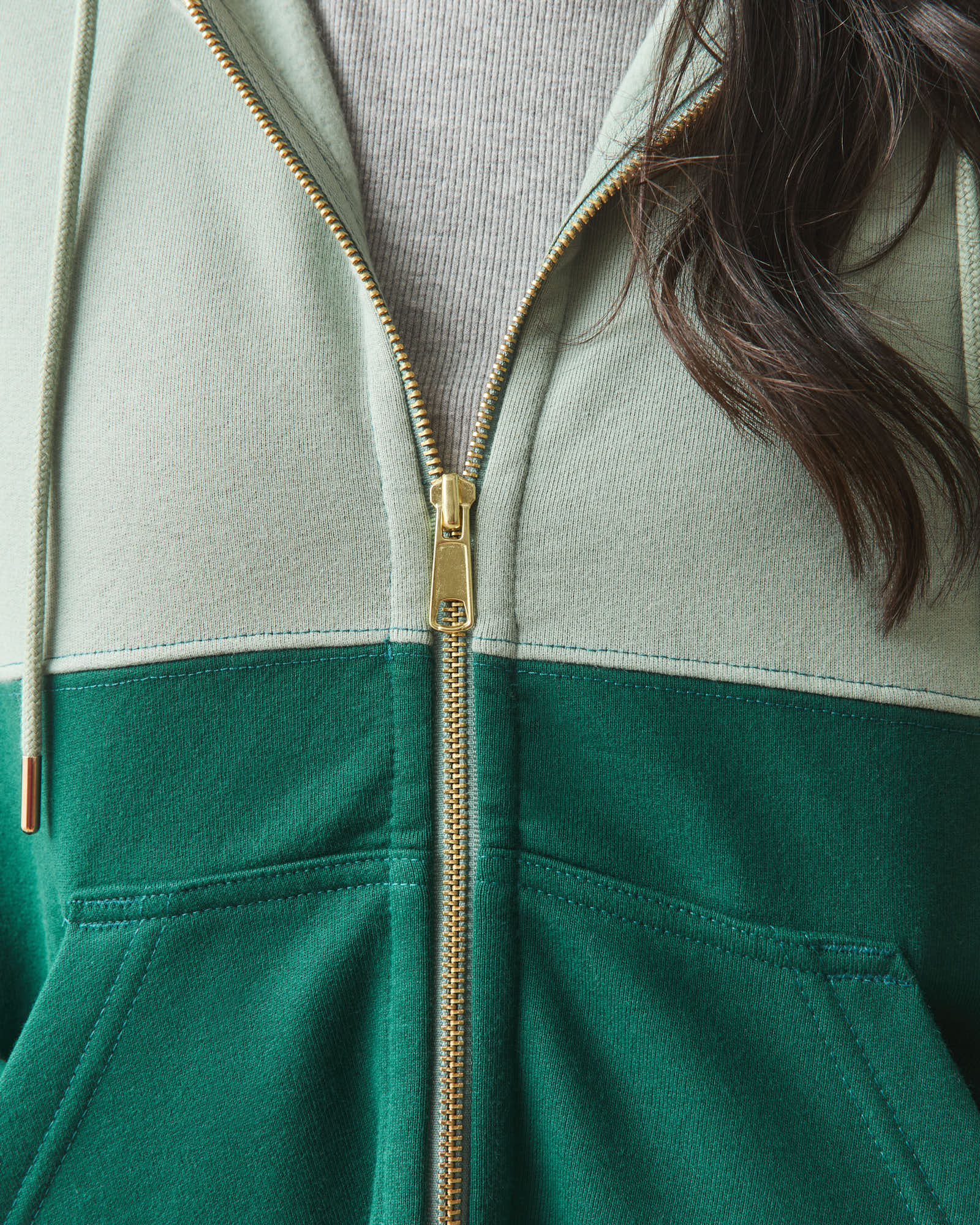 Women's Classic Full Zip Split Seam Vault - Botanical Garden Green Milieu - Image 4