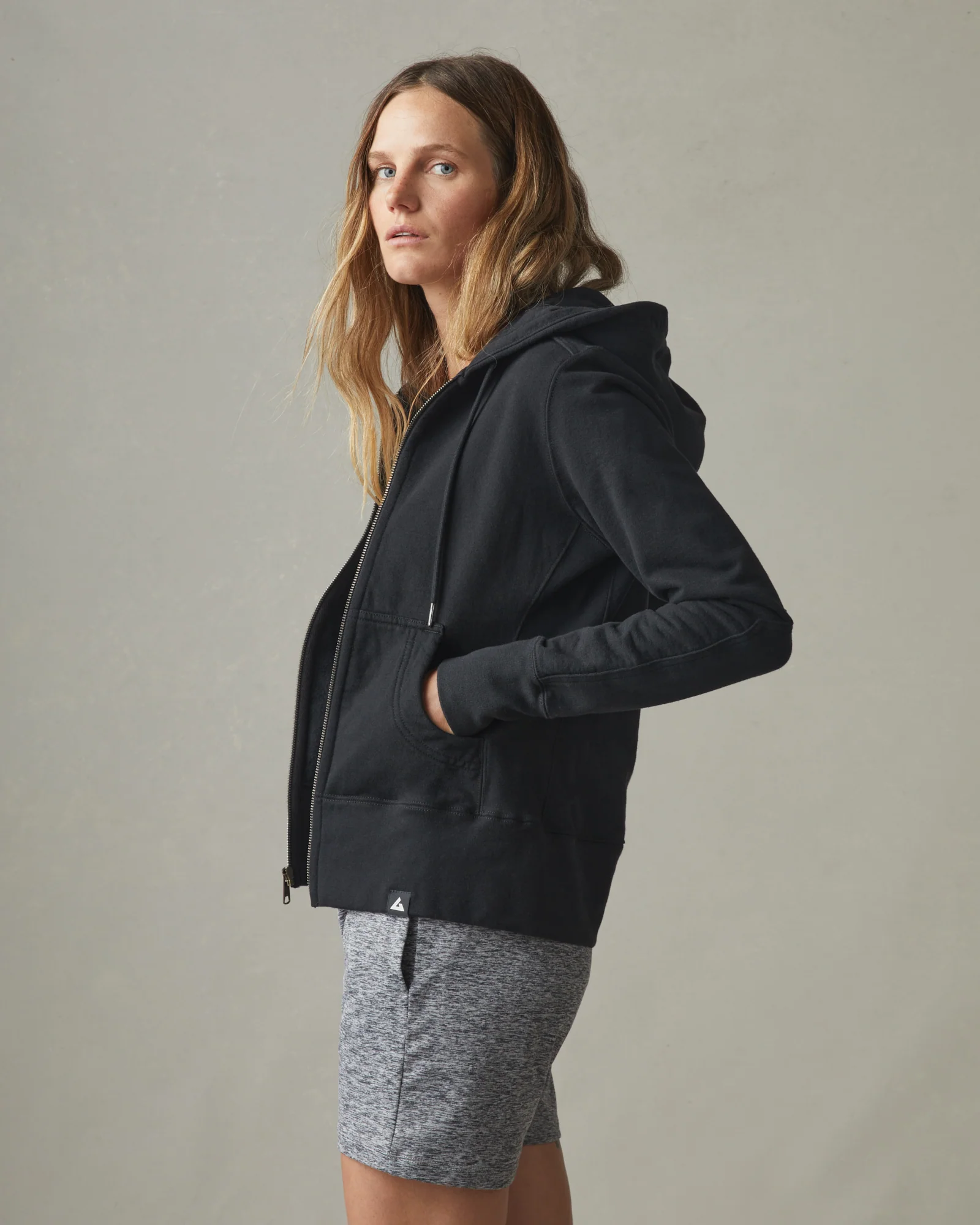 Women's Classic Full Zip - Black - Image 3