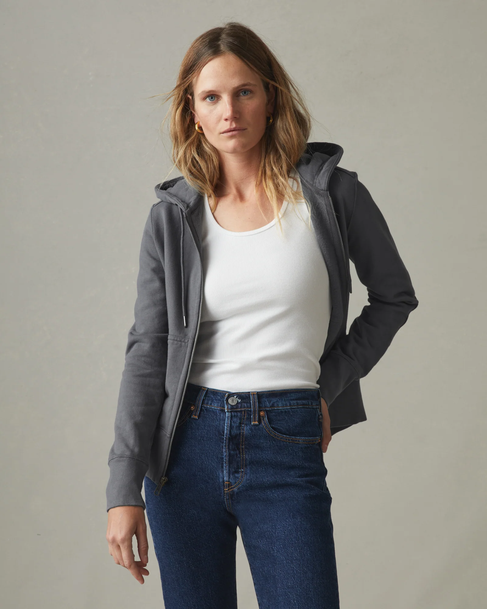 Women's Classic Full Zip - Iron - Image 3