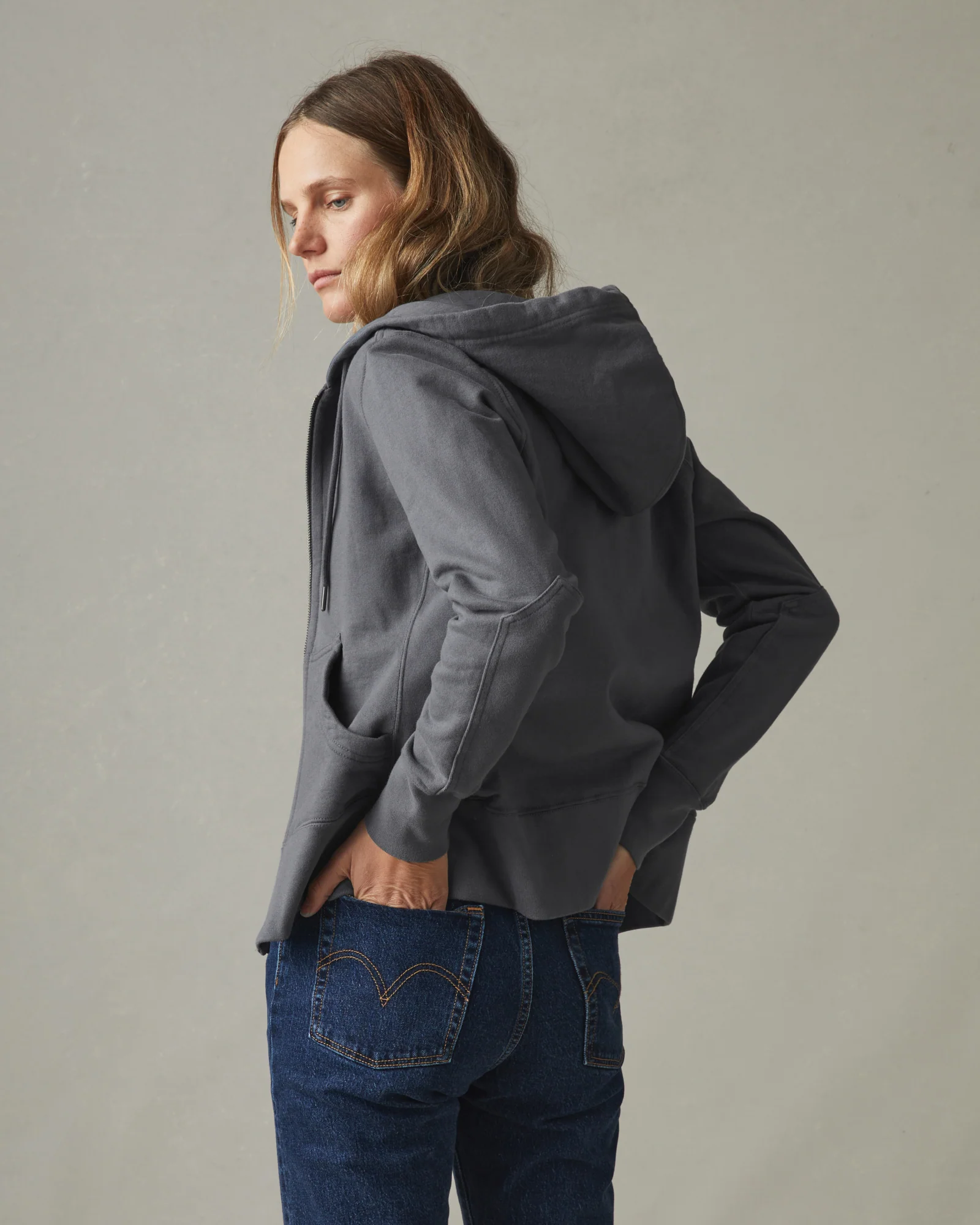 Women's Classic Full Zip - Iron - Image 5