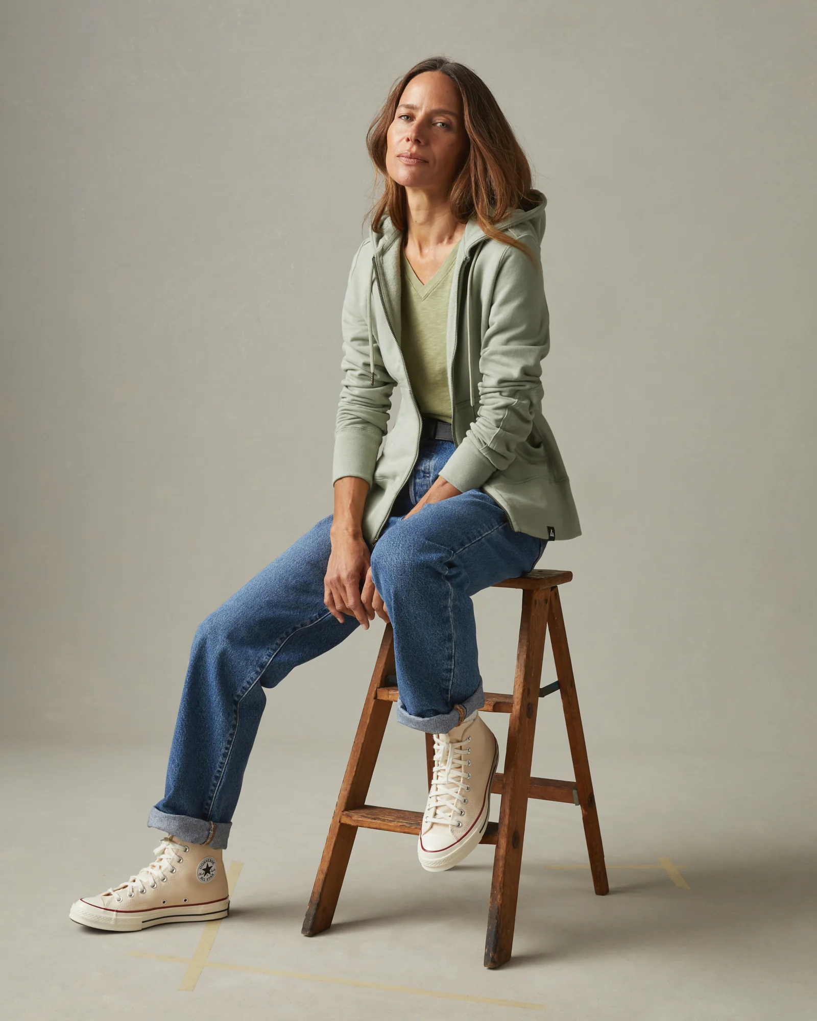 Women's Classic Full Zip - Light Fatigue - Image 6