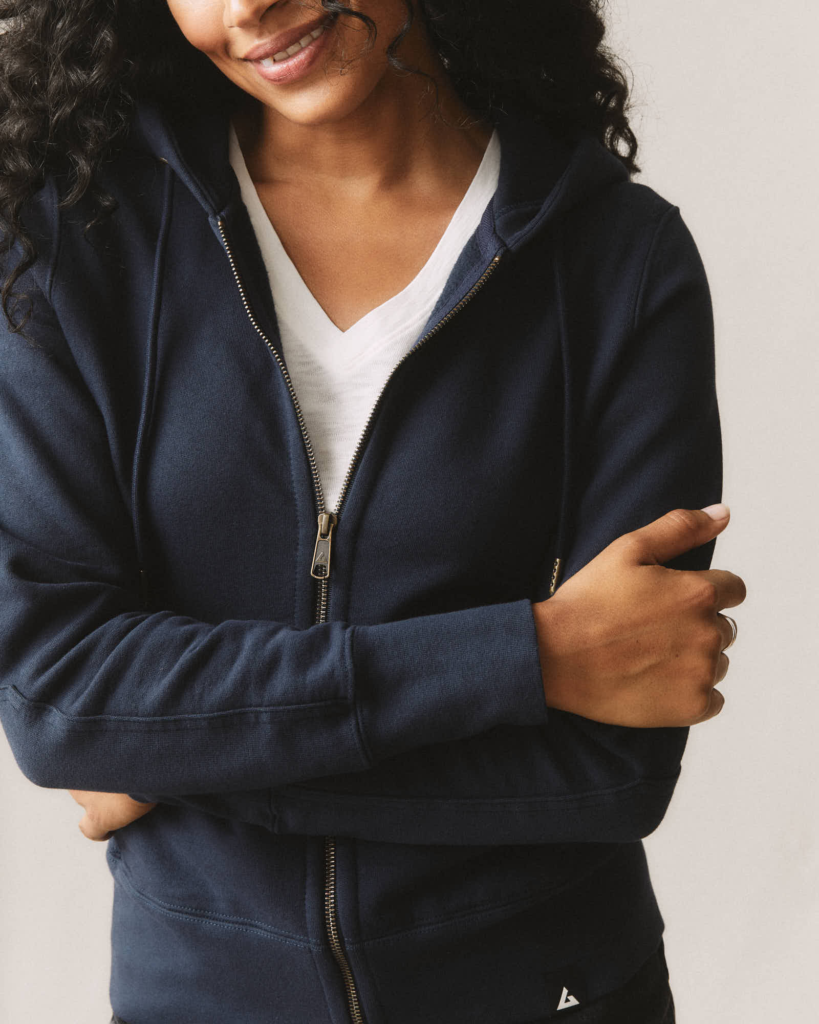 Women's Classic Full Zip - Oxford Blue - Image 5