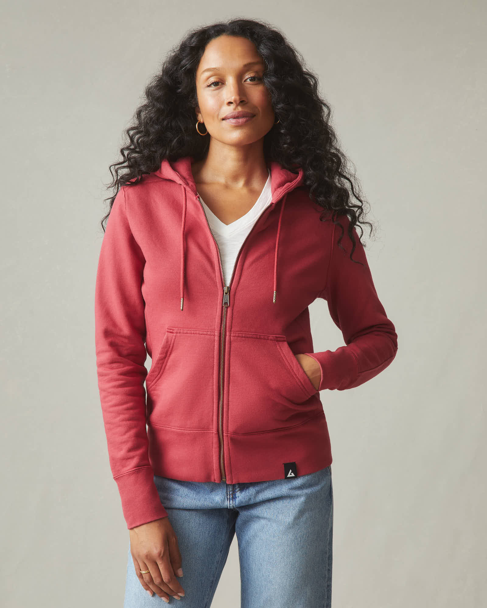 Women's Classic Full Zip - Poppy - Image 3