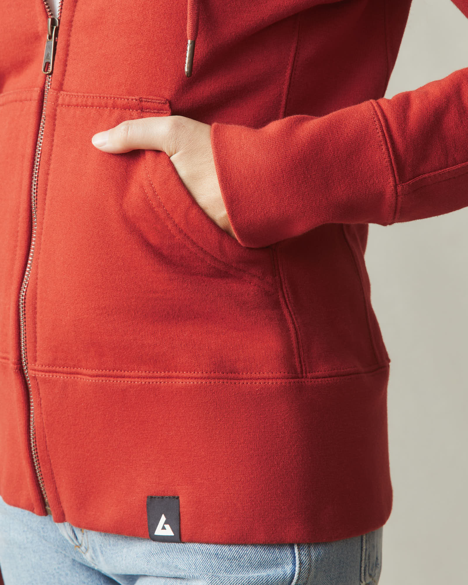 Women's Classic Full Zip - Tiger Lily - Image 4