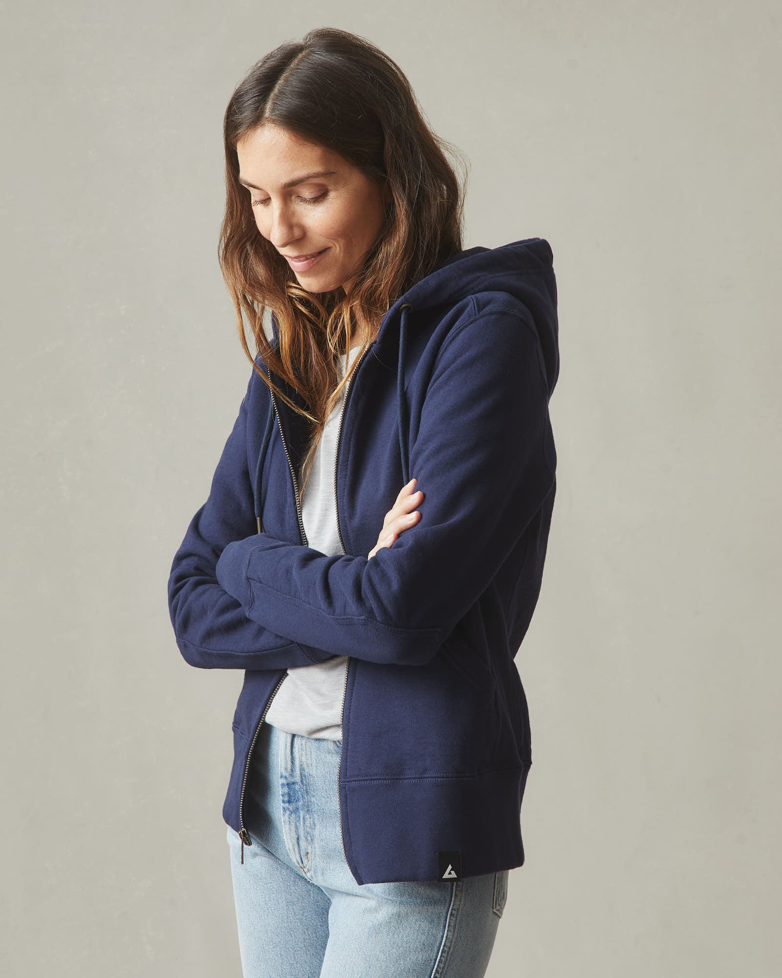 Women's Classic Full Zip - True Navy - Image 4