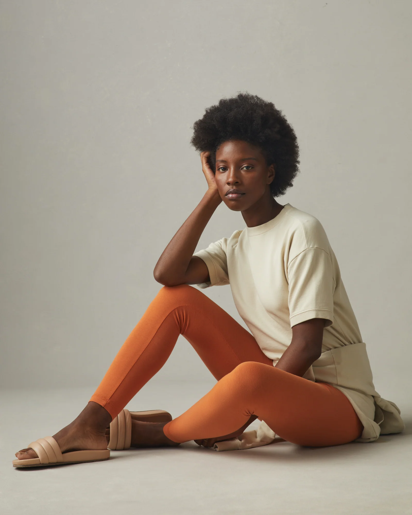 Women's Cotton Stretch Legging - Henna - Image 5