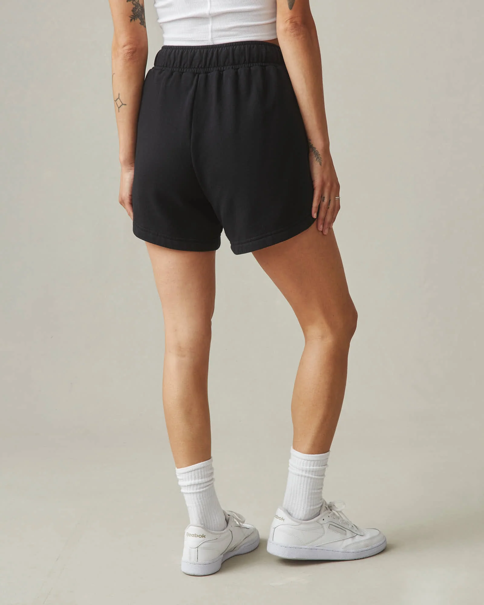 Women's Curved Hem Short - Black - Image 3