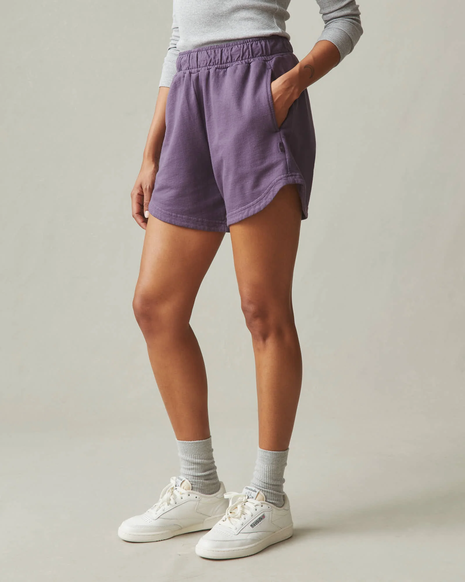 Women's Curved Hem Short - Vintage Violet - Image 3