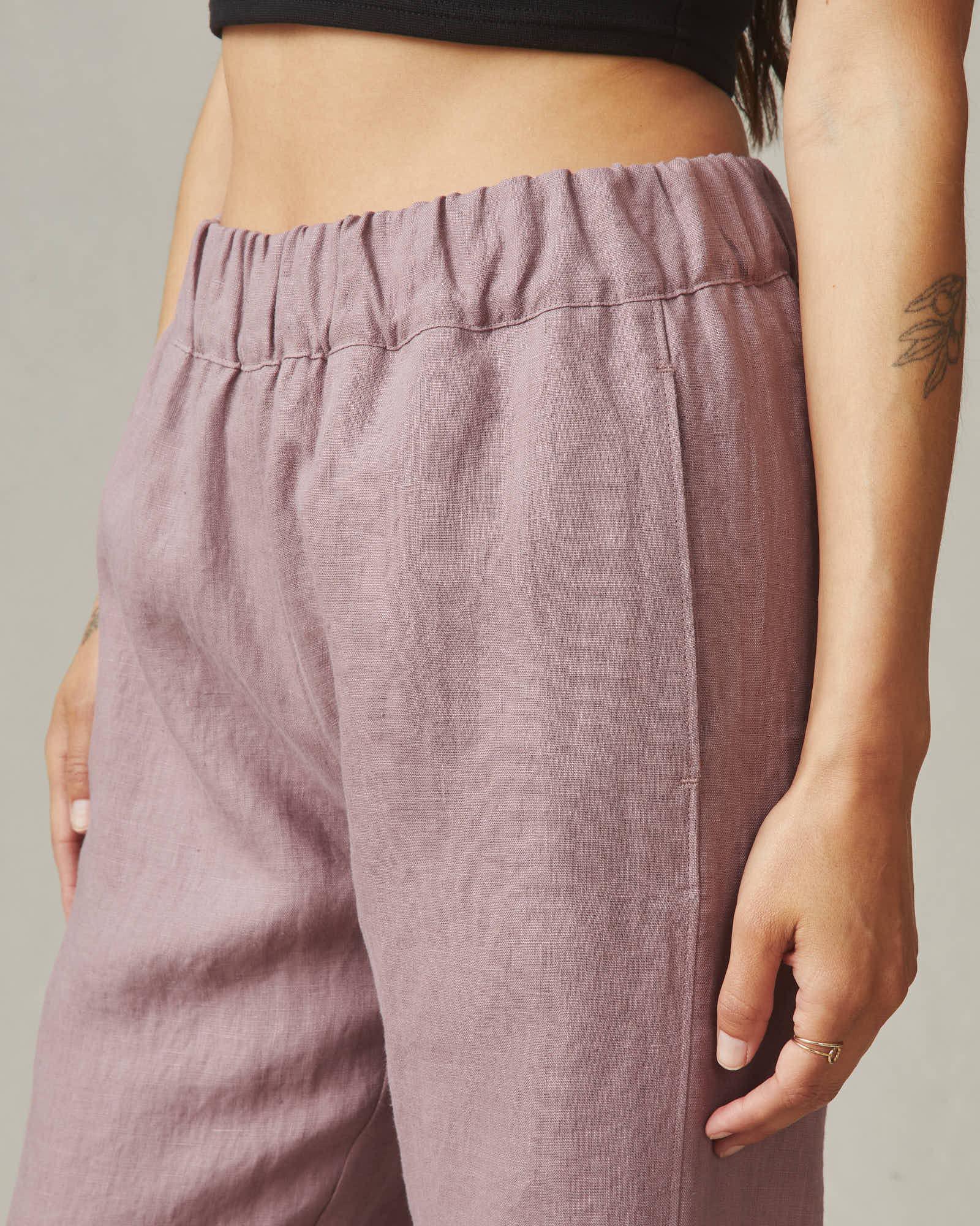 Women's Linen Pant - Twilight Mauve - Image 3