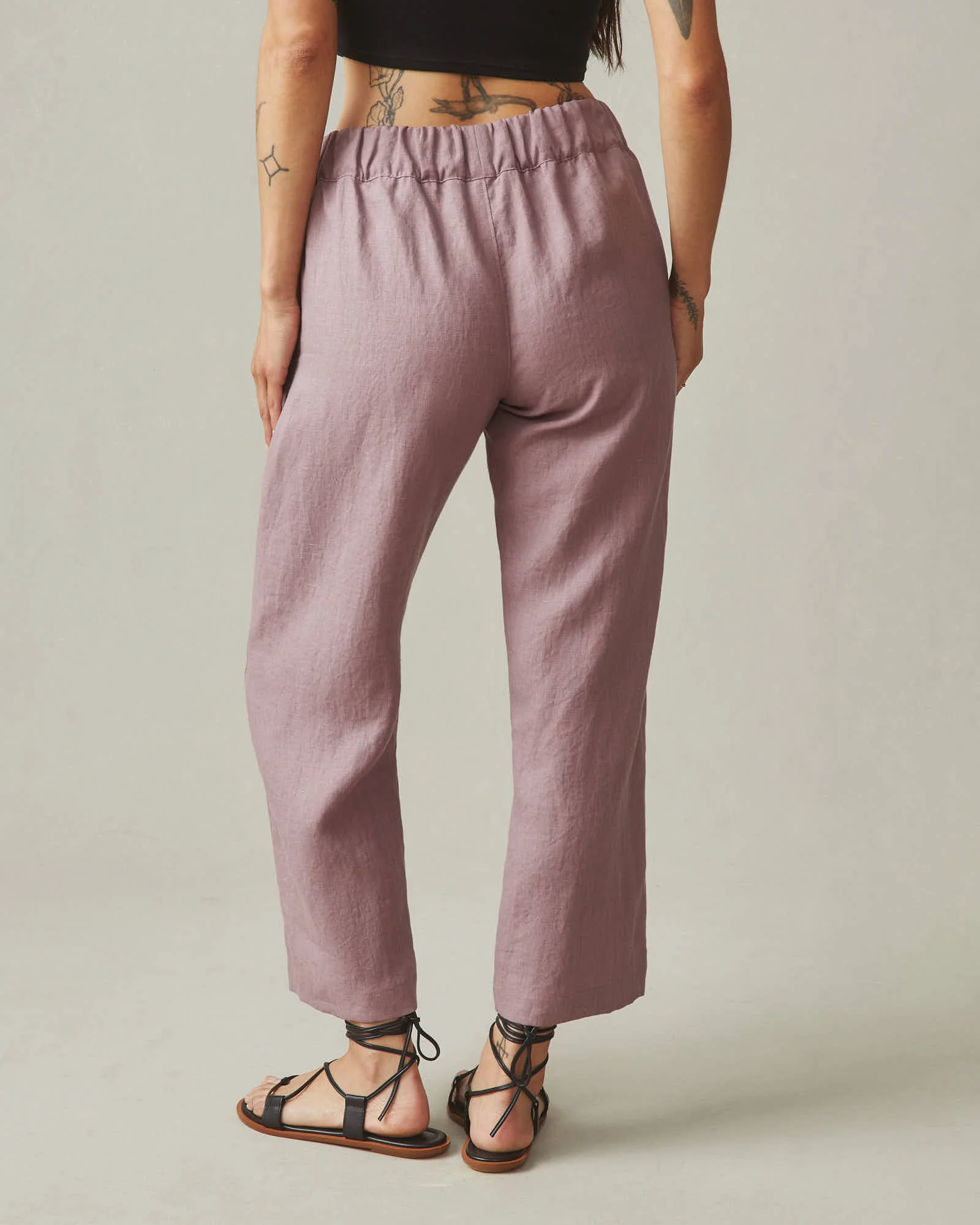 Women's Linen Pant - Twilight Mauve - Image 4