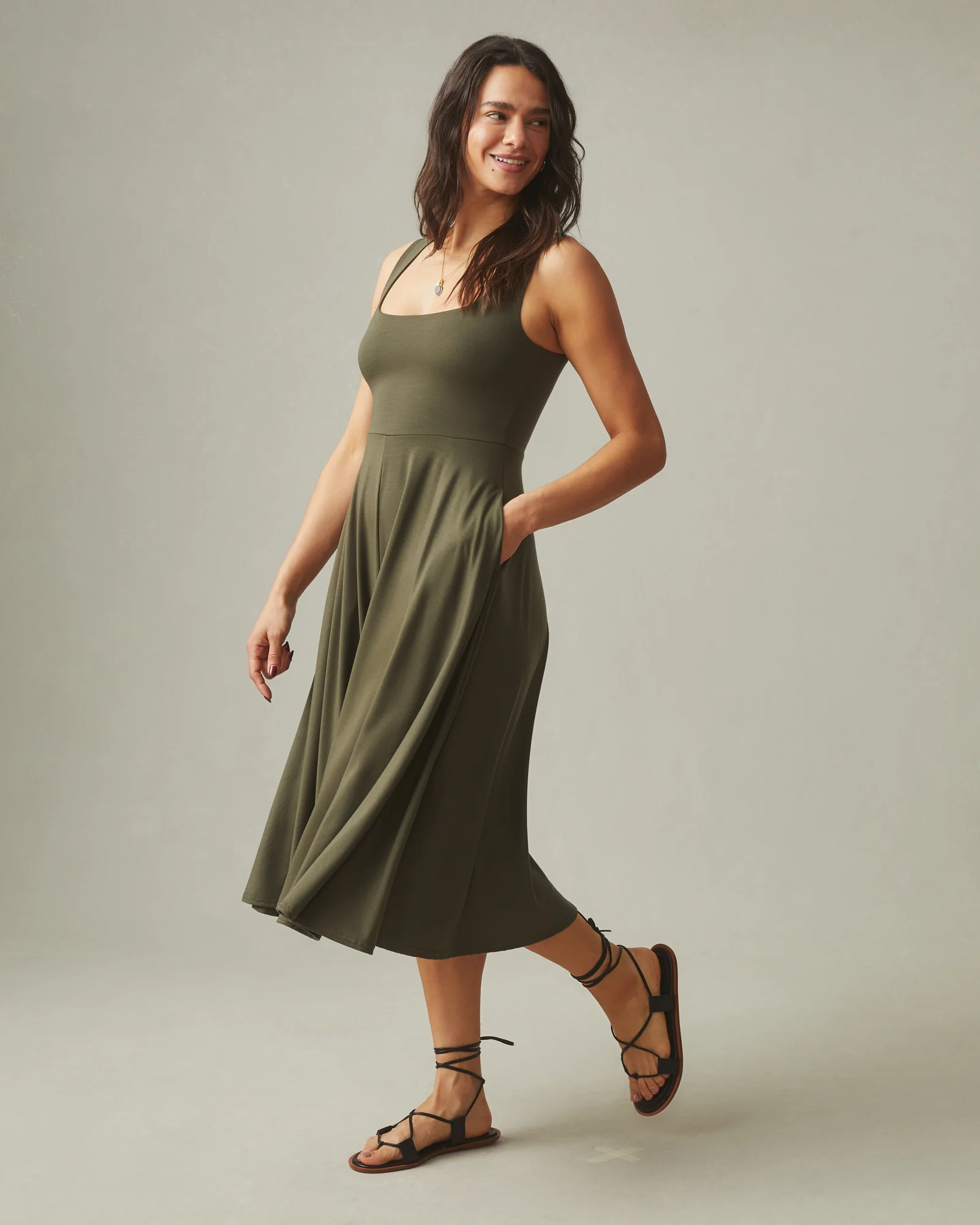 Women's Flex Dress - Olive - Image 2