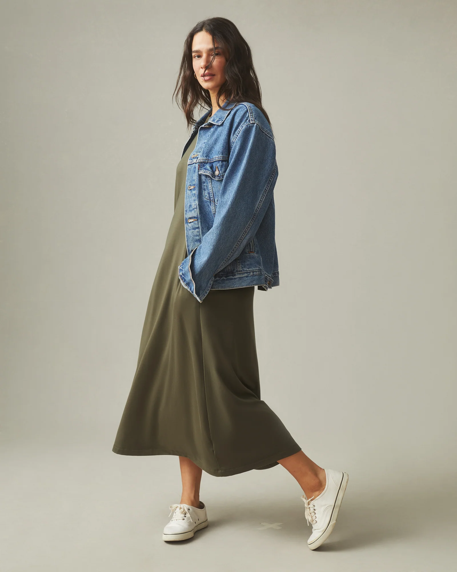 Women's Flex Maxi Dress - Olive - Image 5