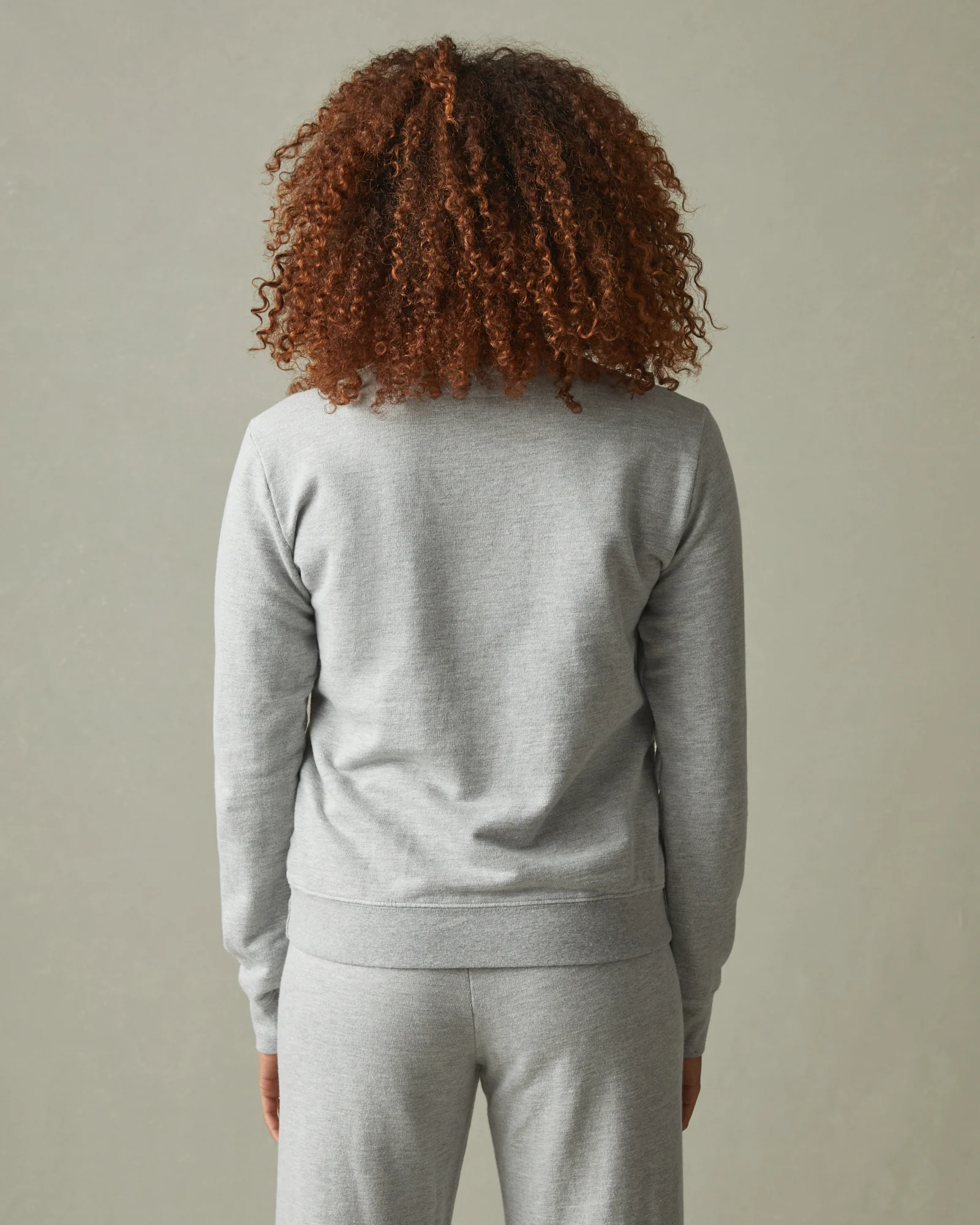 Women's French Terry Crew Sweatshirt - Ash Heather - Image 4