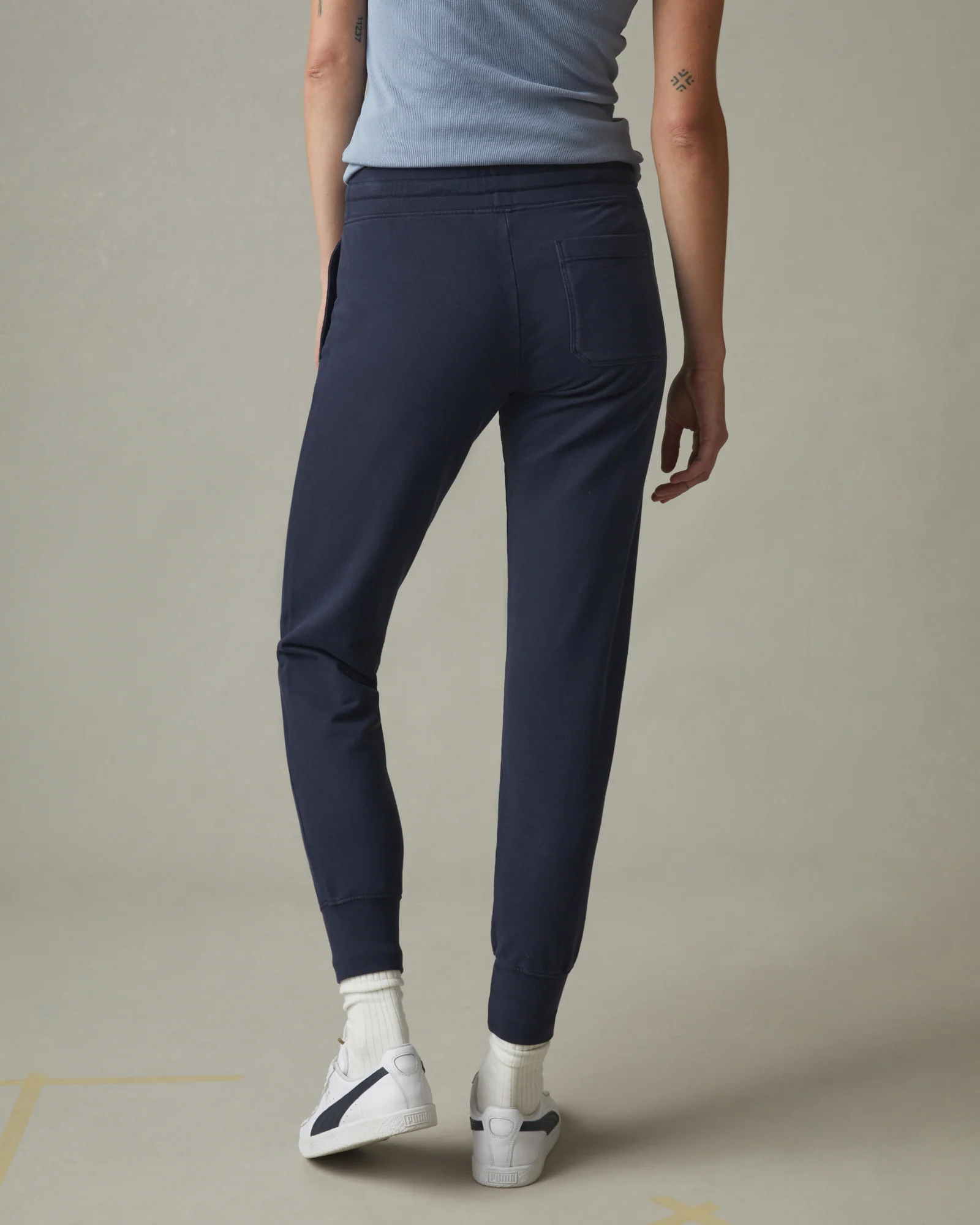 Women's French Terry Jogger - Oxford Blue - Image 3