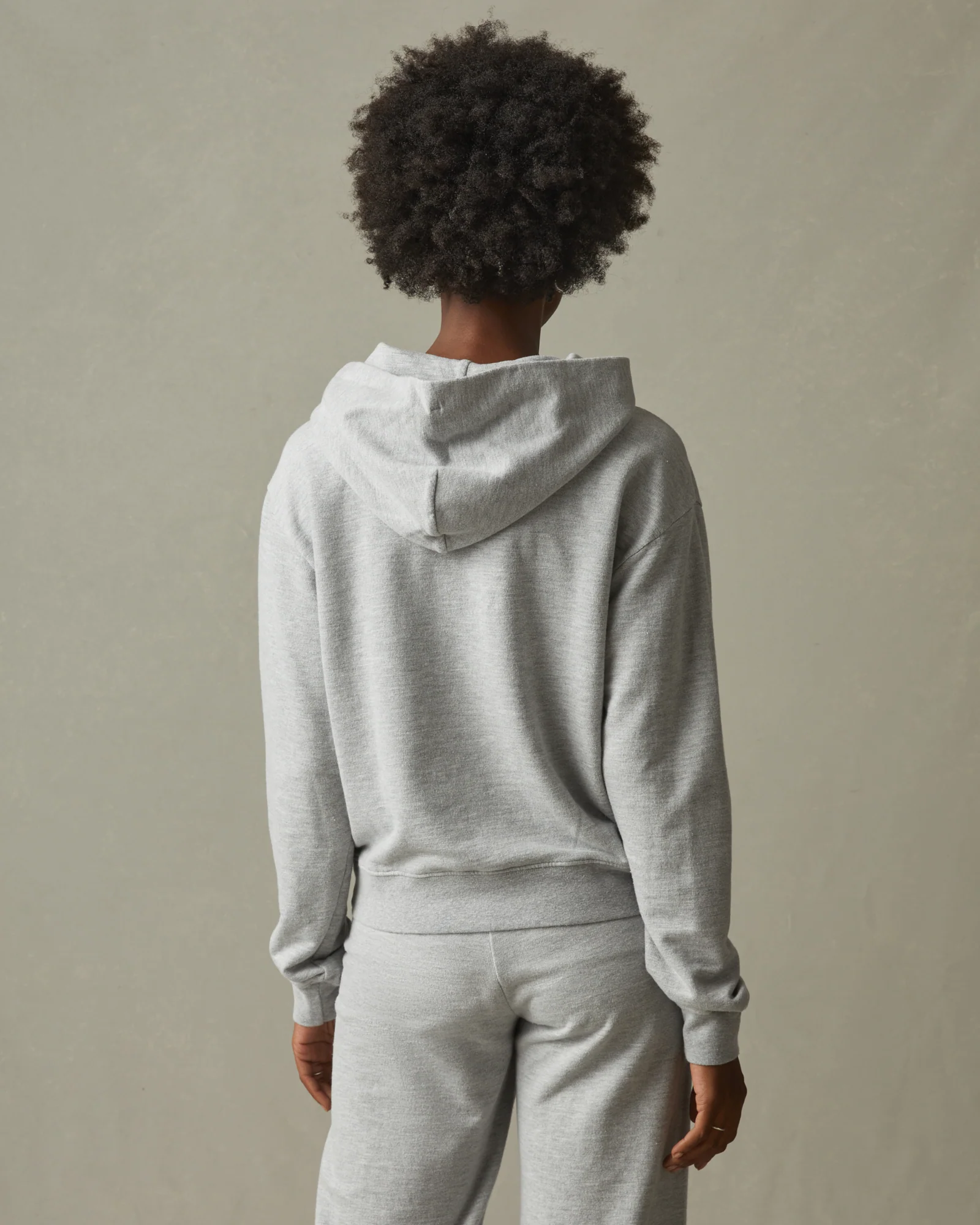 Women's French Terry Pullover Hoodie - Ash Heather - Image 3