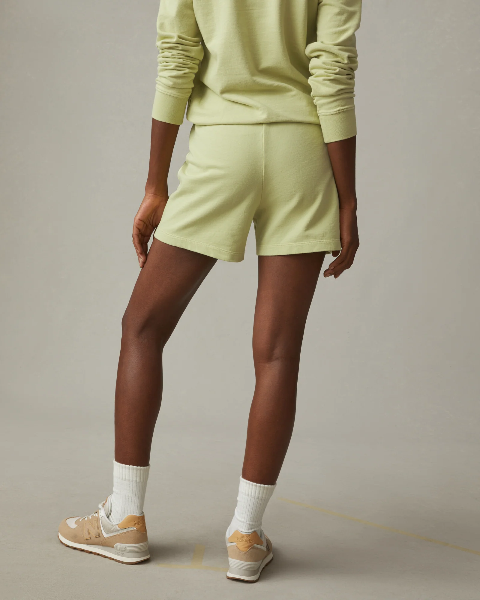 Women's French Terry Sweatshort - Beechnut - Image 3