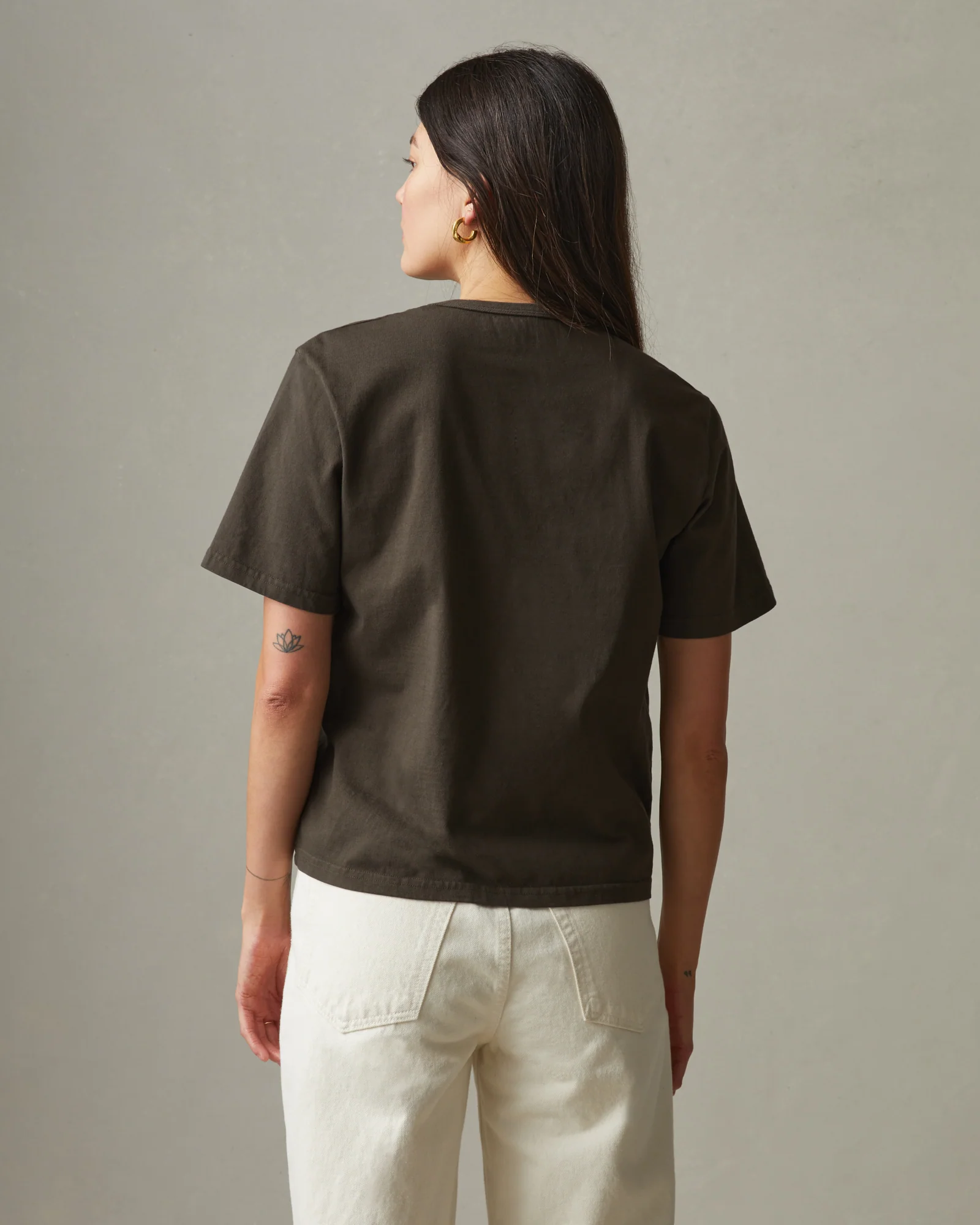 Women's Heavyweight Boyfriend Tee - Oak - Image 3