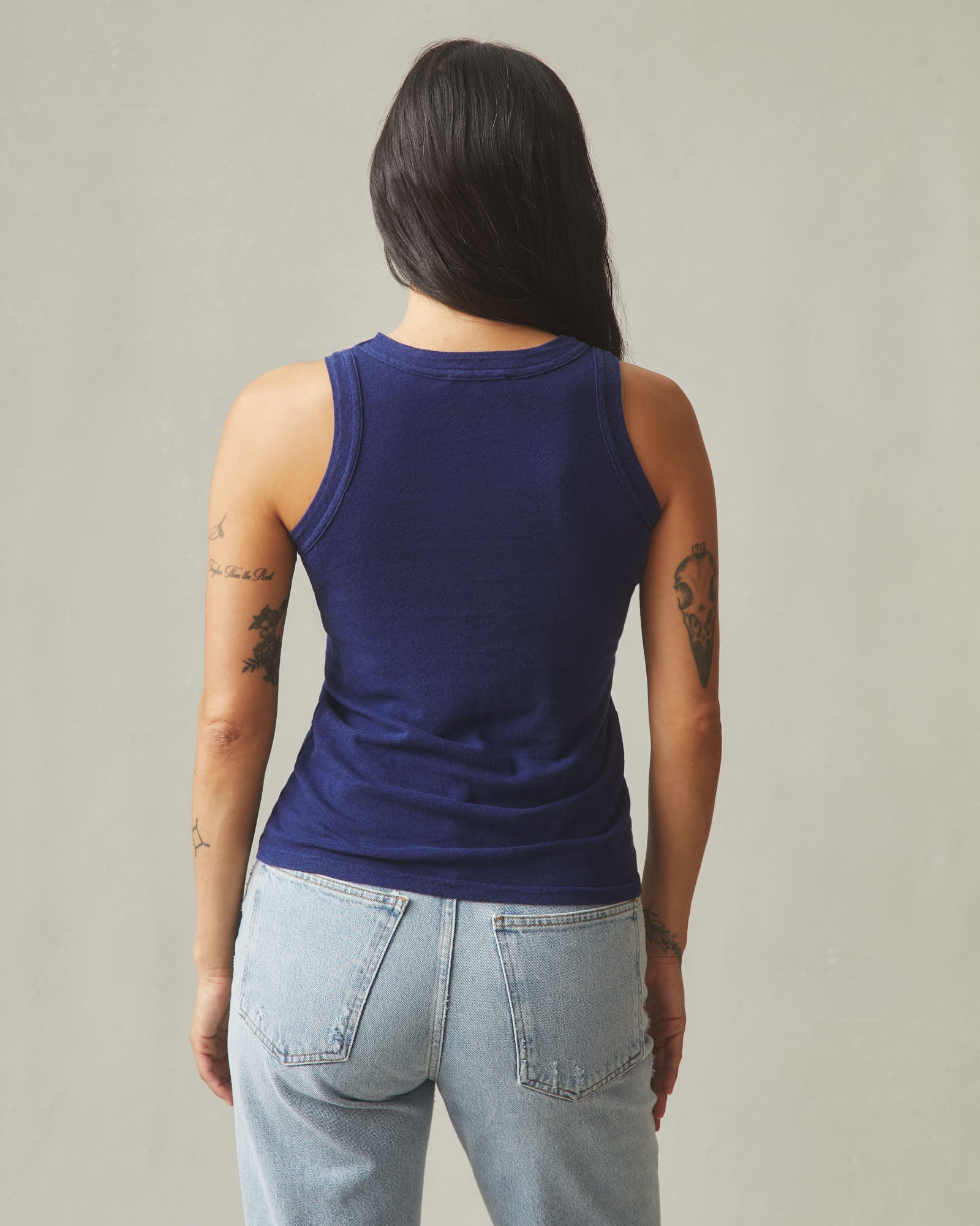 Women's Hemp Tank - Ocean Cavern - Image 4