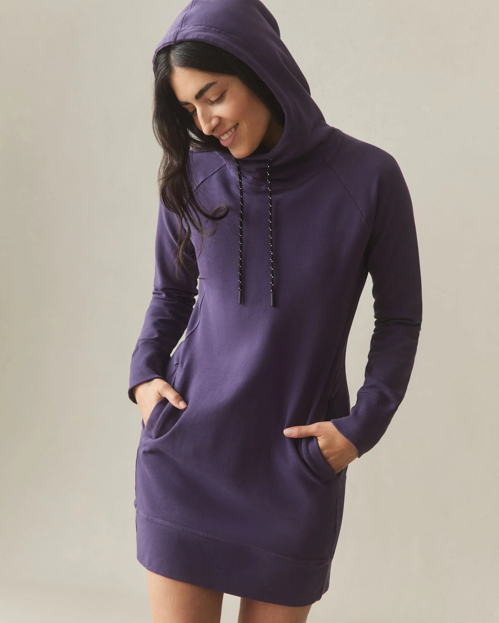 Women's Hoodie Dress - Purple Velvet - Image 5