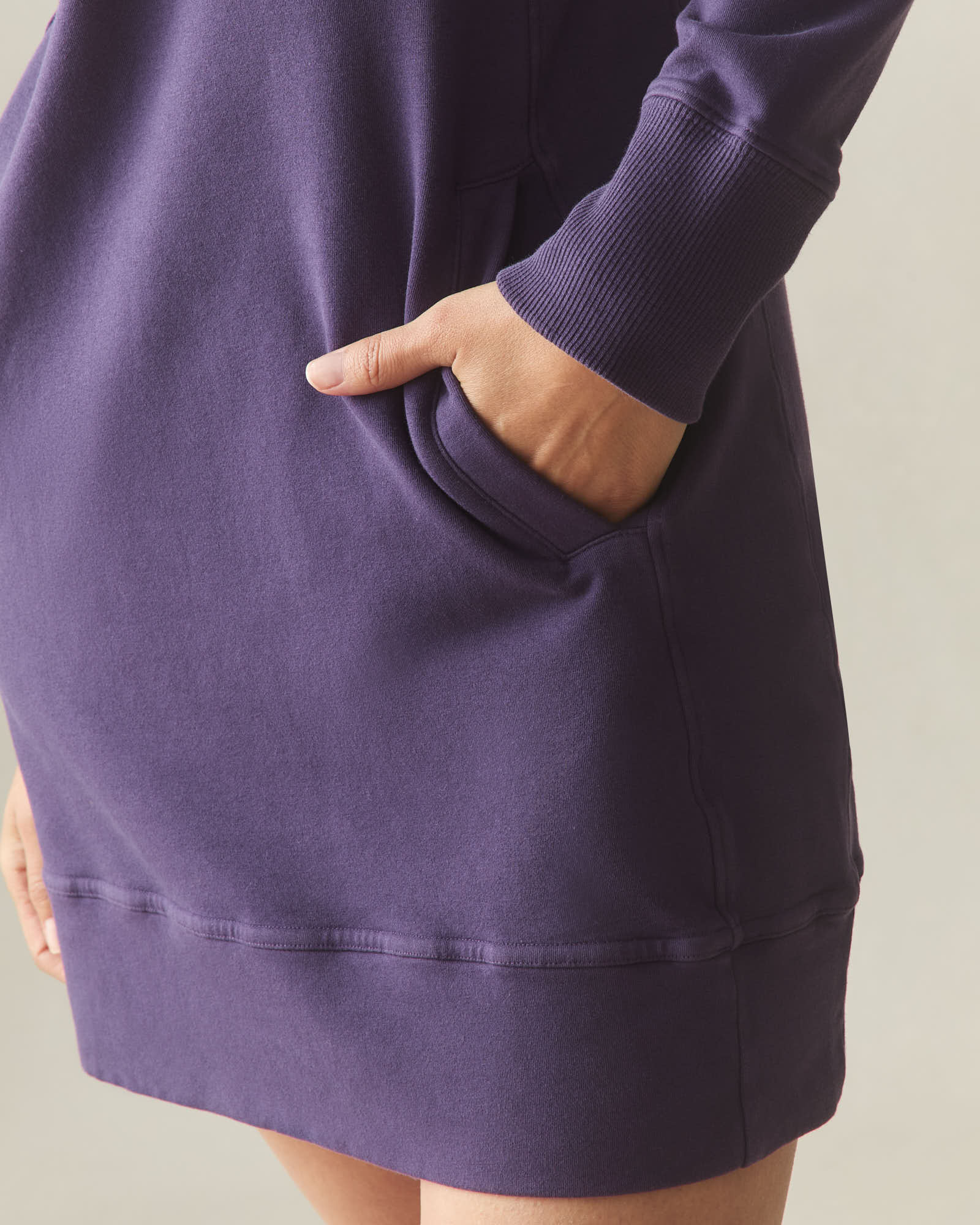 Women's Hoodie Dress - Purple Velvet - Image 6