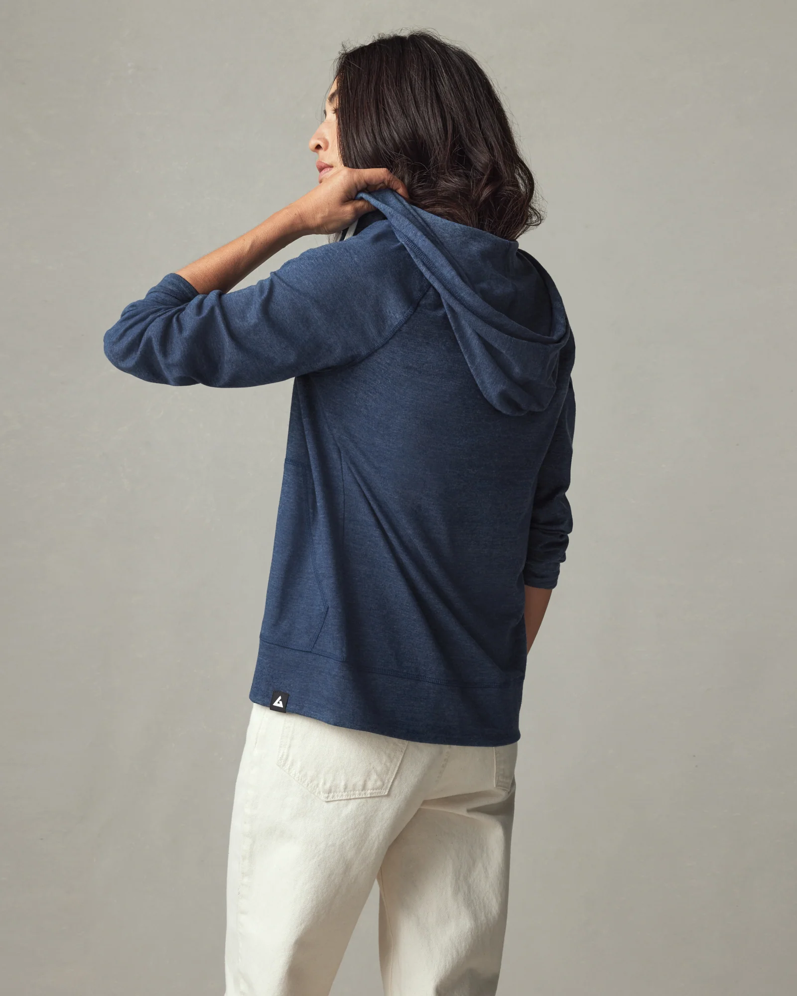 Women's Lightweight Full Zip - Atlantic Blue Heather - Image 3