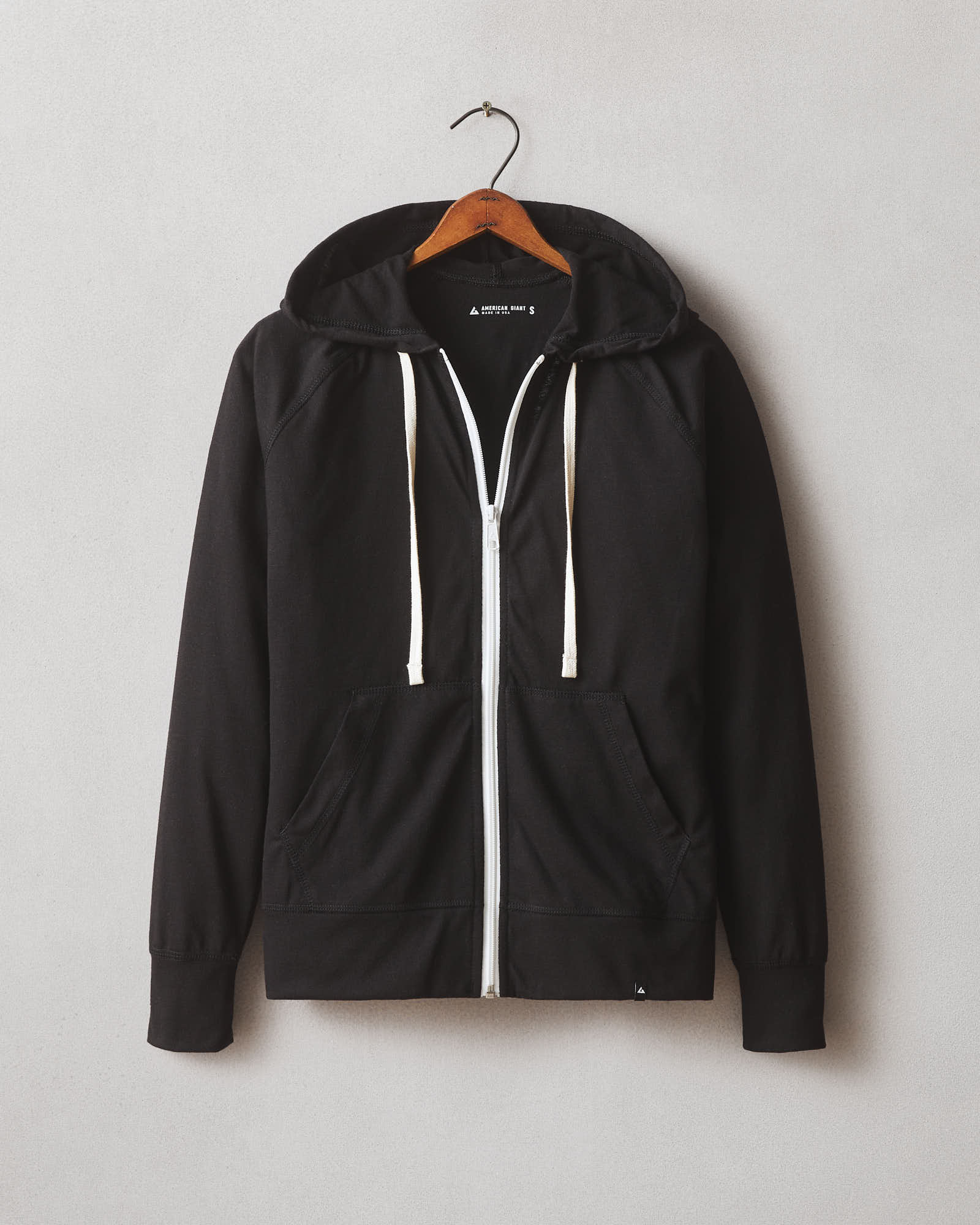 Women's Lightweight Full Zip - Black Solid - Image 5