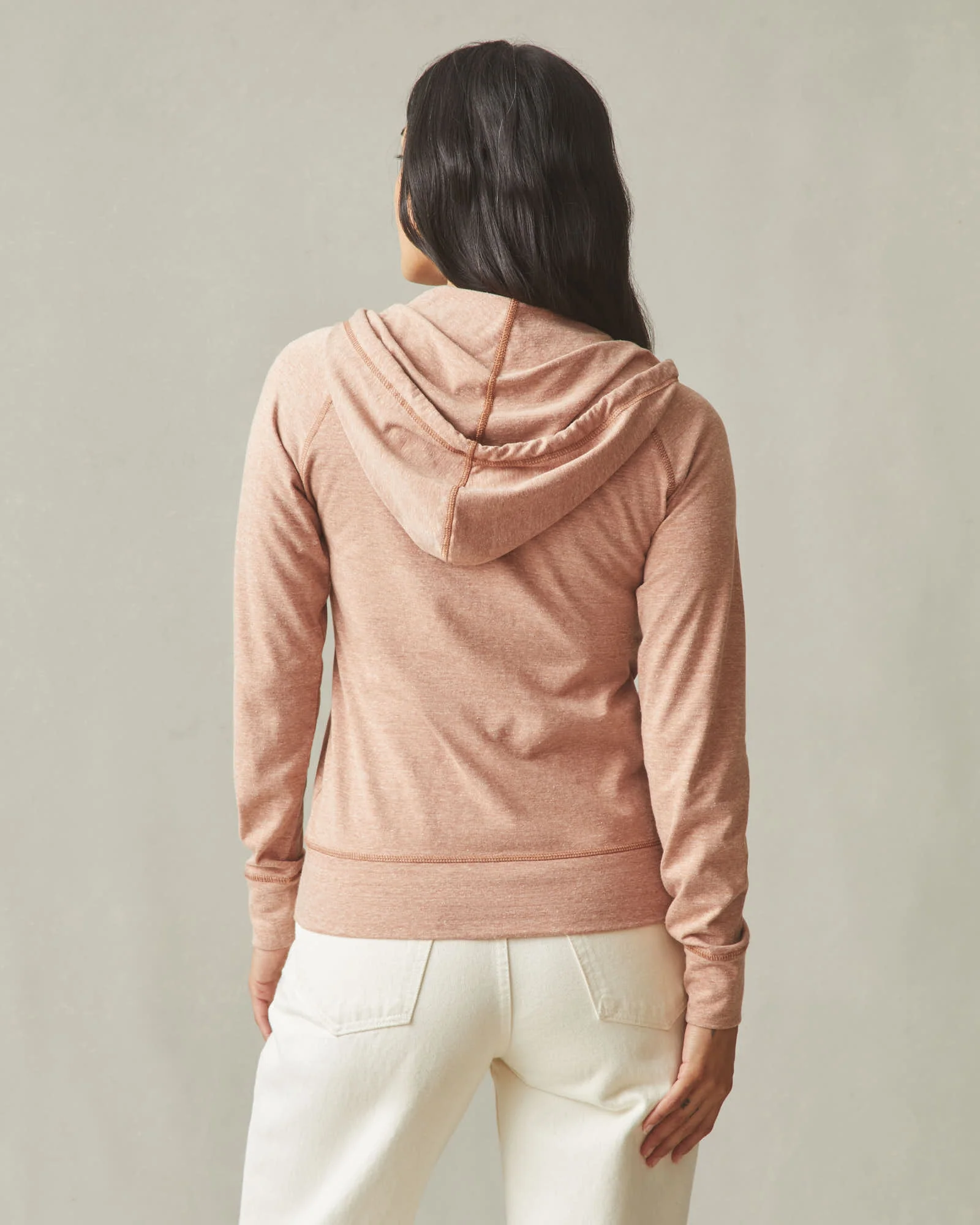 Women's Lightweight Full Zip - Canyon Clay Heather - Image 4