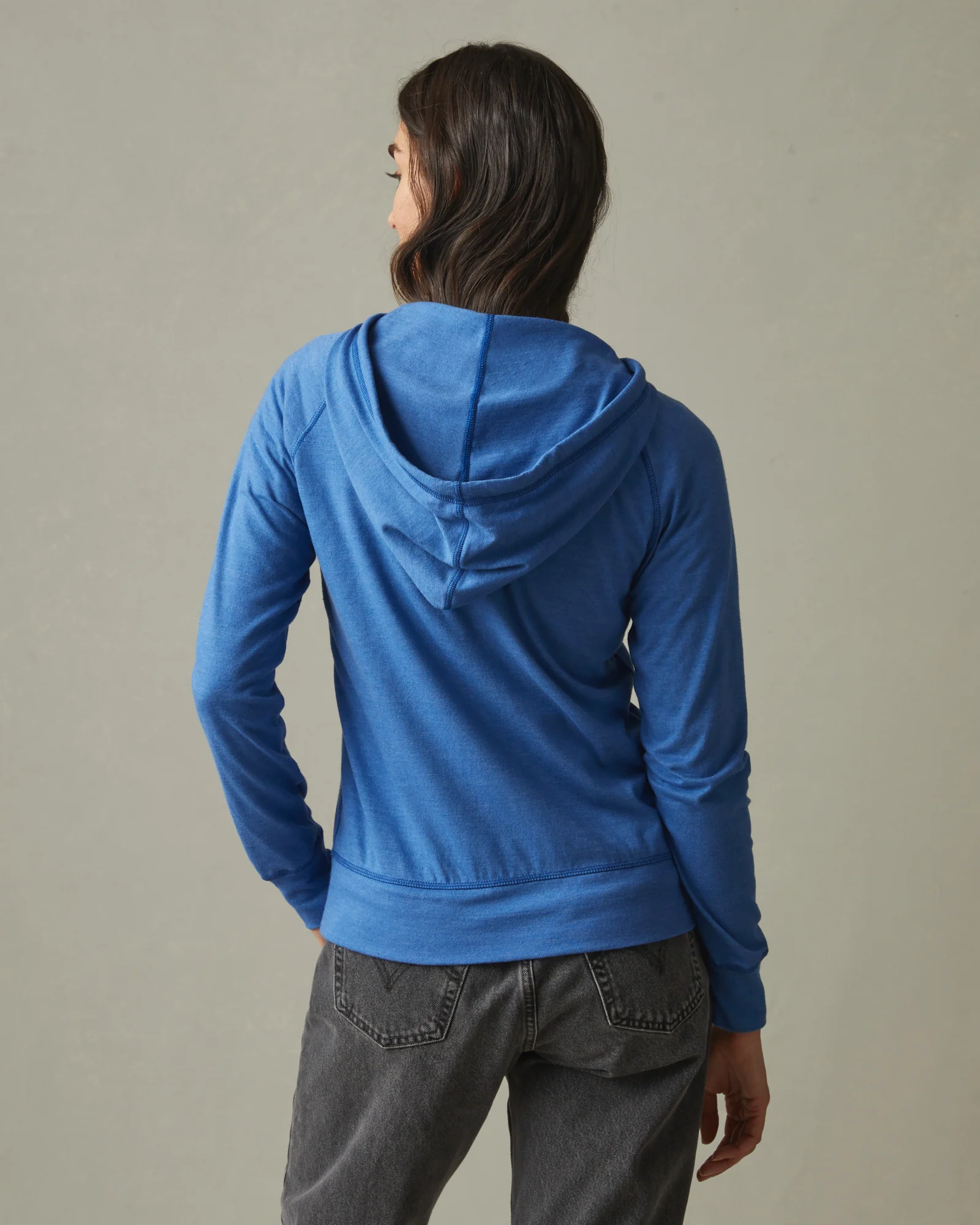 Women's Lightweight Full Zip - Essential Blue - Image 4