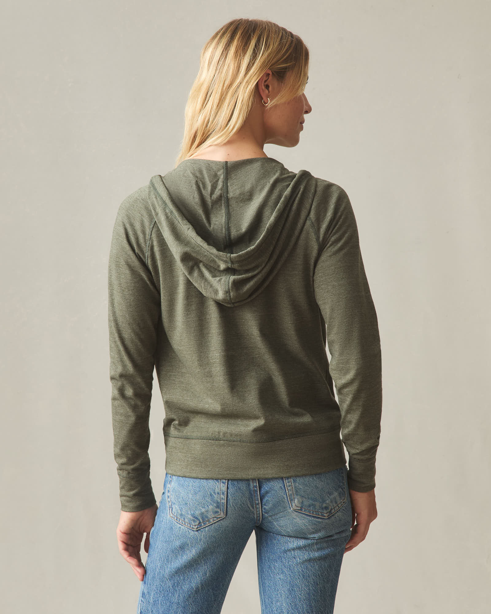 Women's Lightweight Full Zip - Forest Night Heather - Image 4