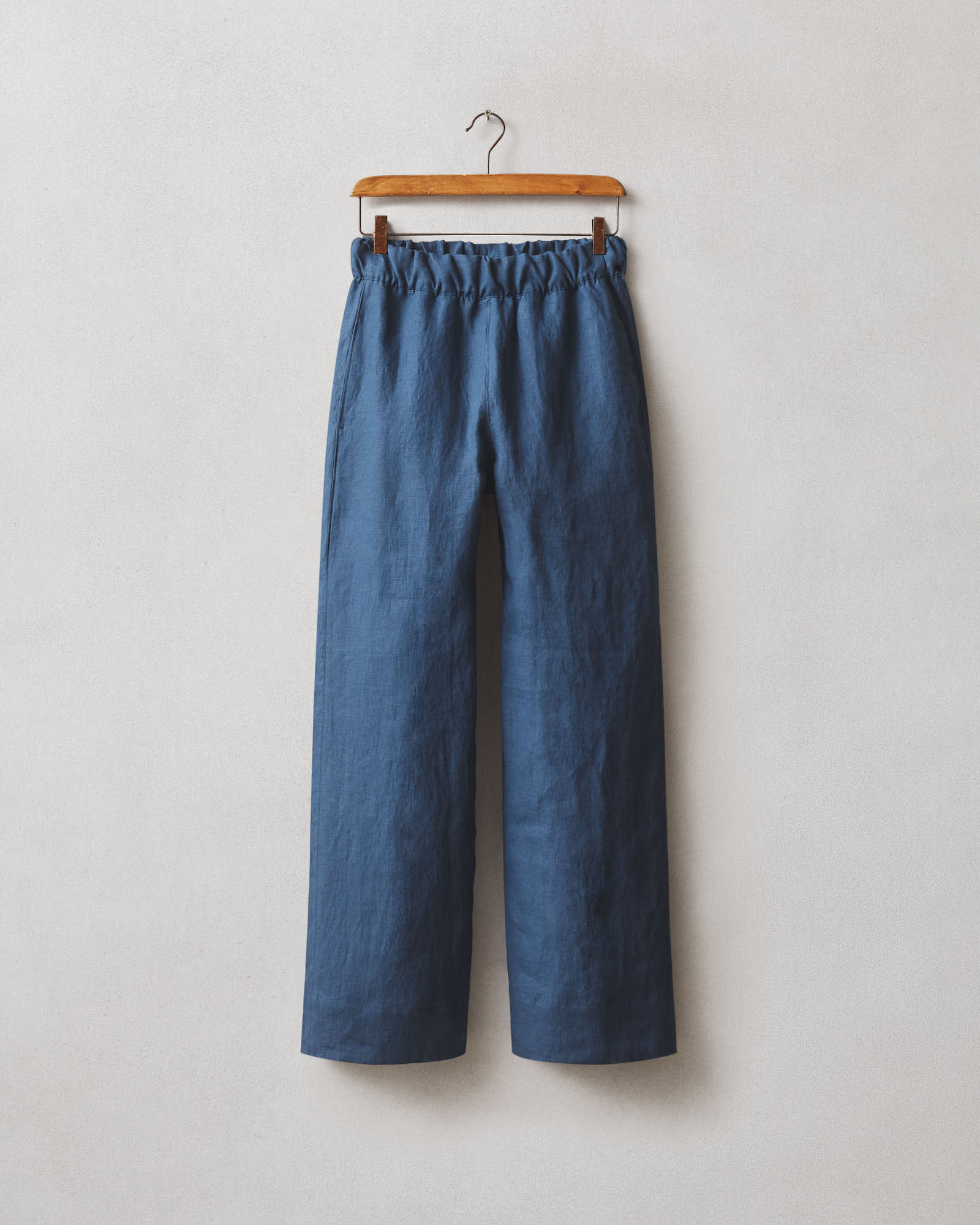 Women's Linen Wide Leg Pant - Marine Navy - Image 6
