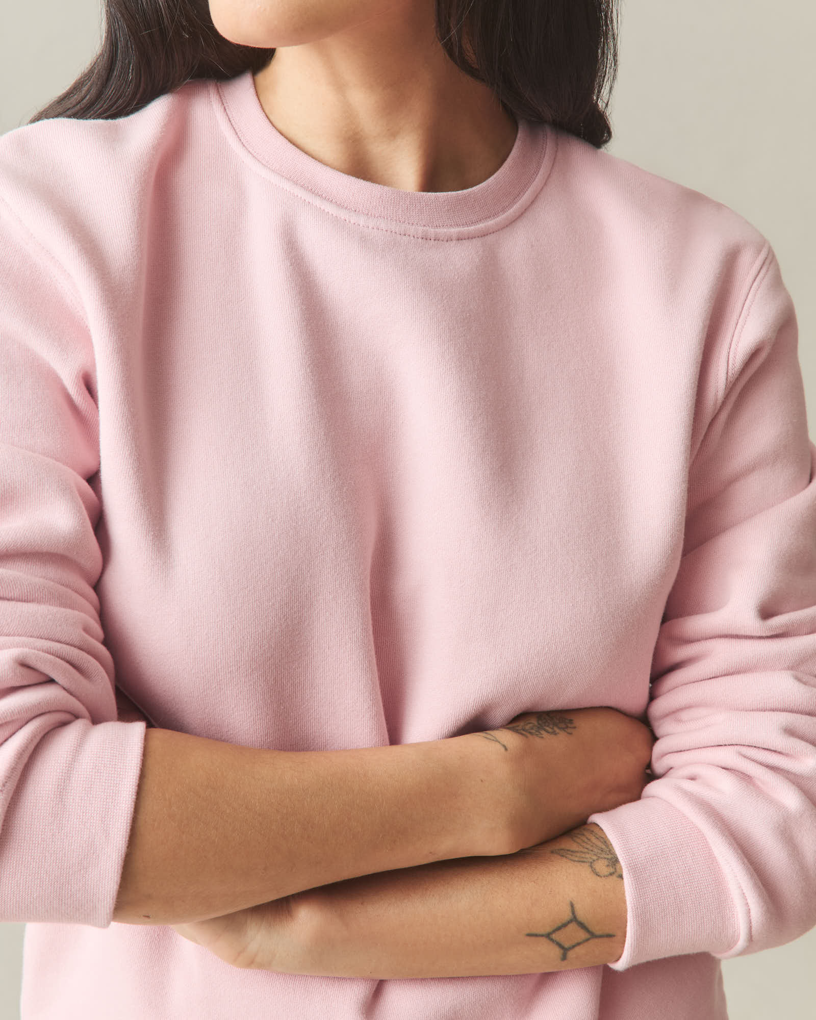 Women's Midweight Crewneck - Silver Pink - Image 6