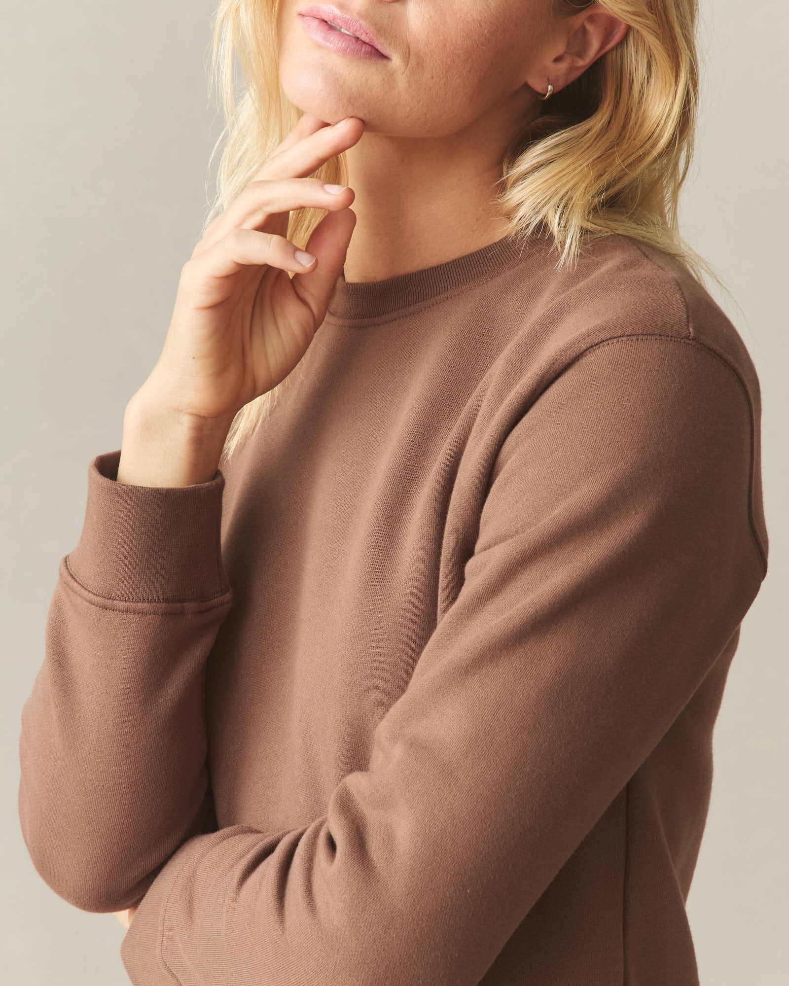 Women's Midweight Crewneck - Soft Silt - Image 6