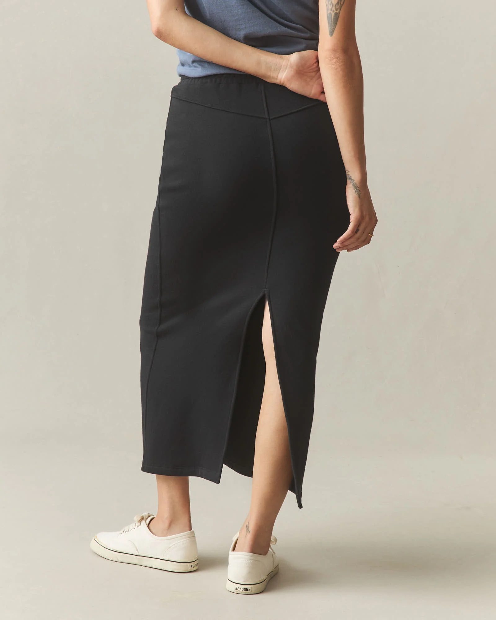 Women's Midweight Fleece Skirt - Black - Image 4