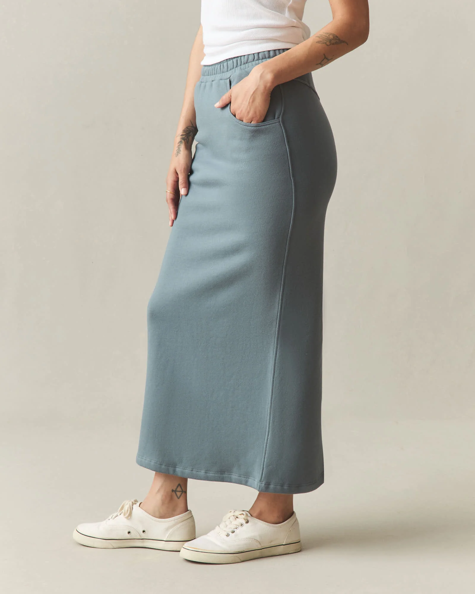 Women's Midweight Fleece Skirt - Stormy Weather - Image 3