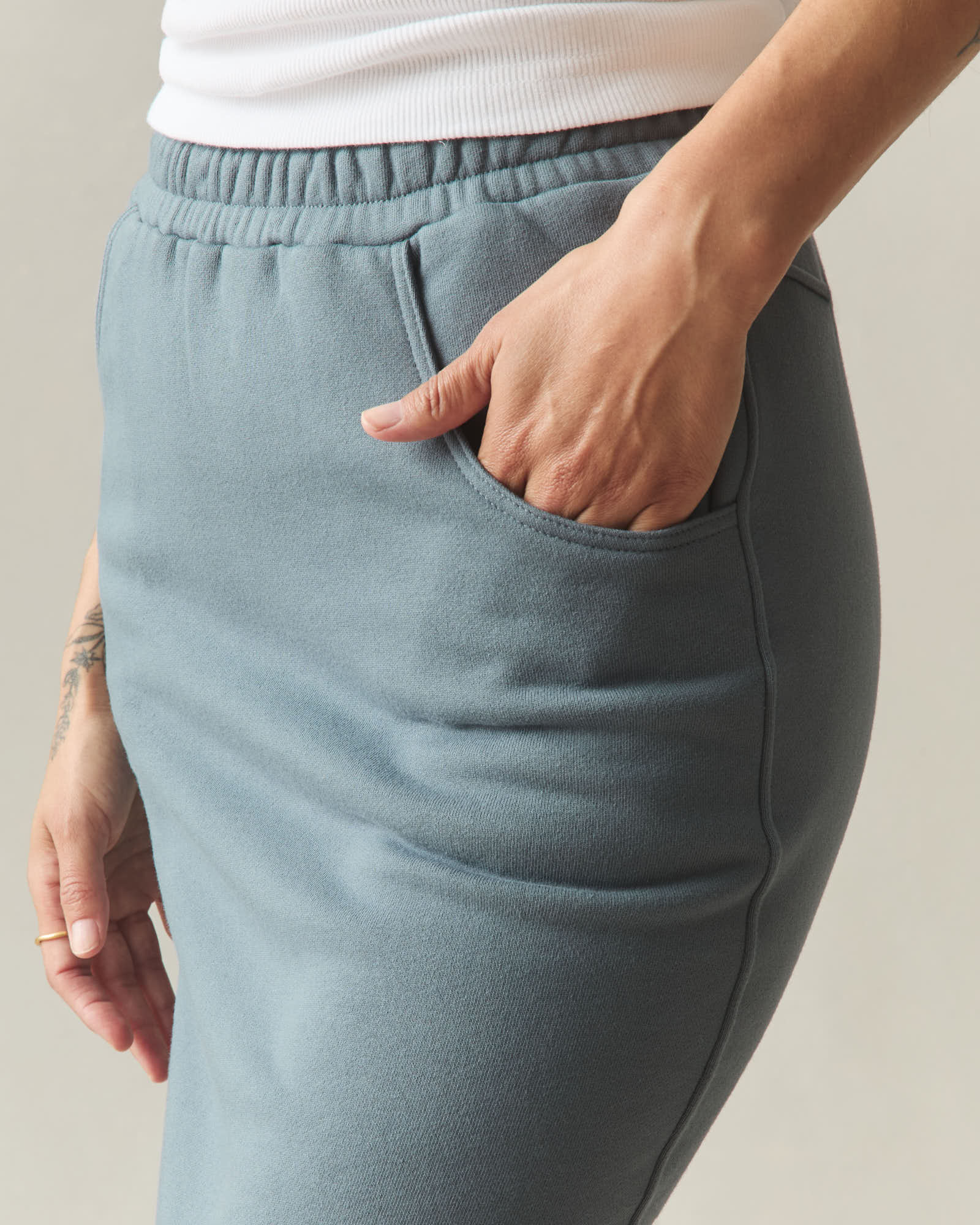 Women's Midweight Fleece Skirt - Stormy Weather - Image 4